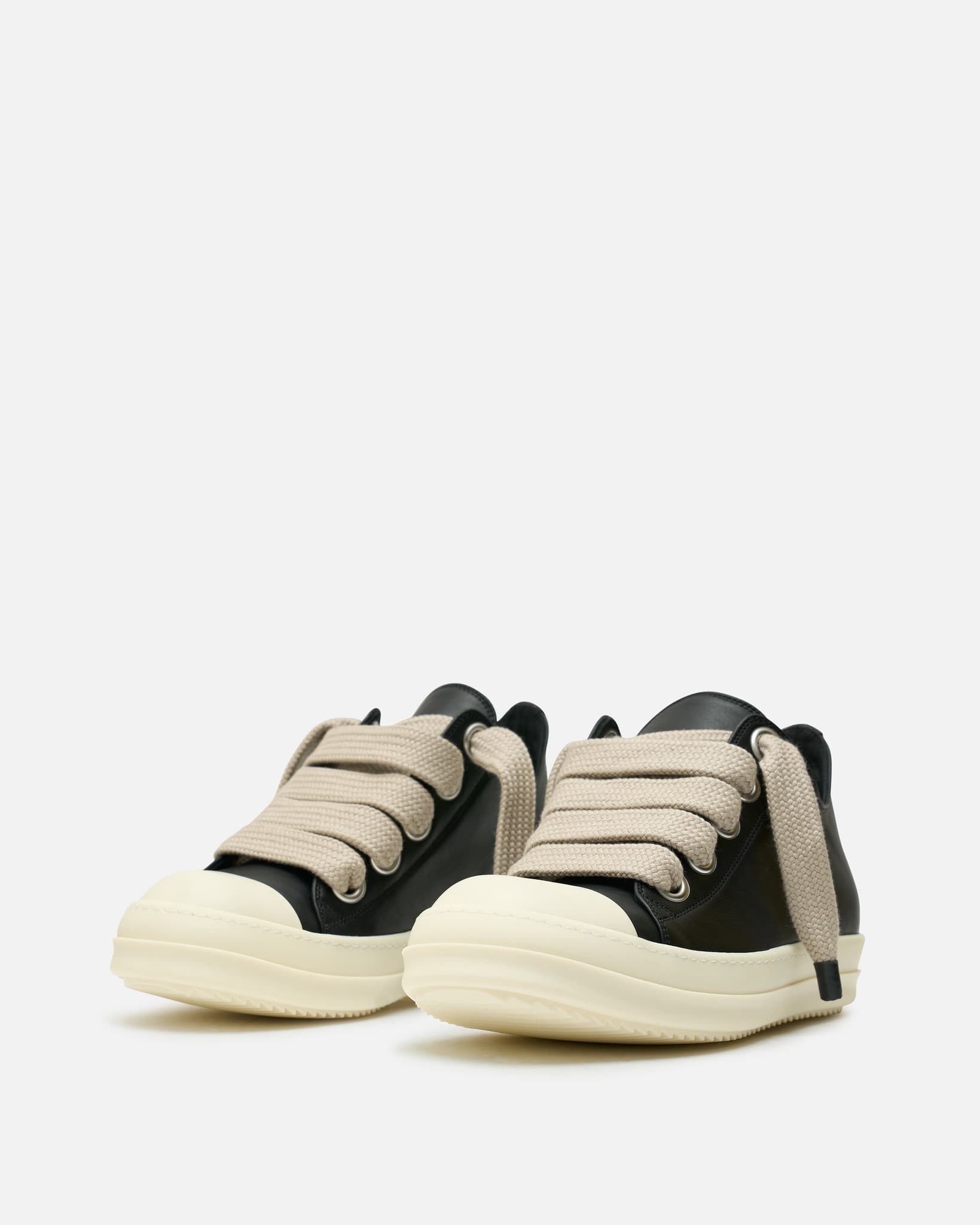 Оригінальна Jumbolace Low Sneakers In Black Rick owens – вид ззаду