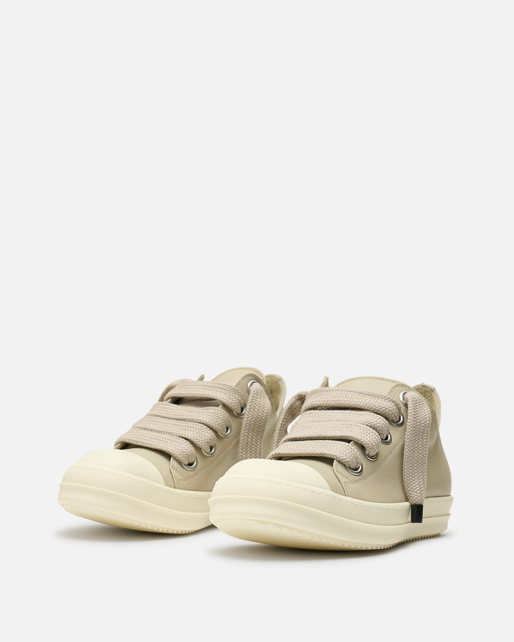Jumbolace Low Sneakers In Sand Rick owens оригінал – Купити в Україні – вид ззаду
