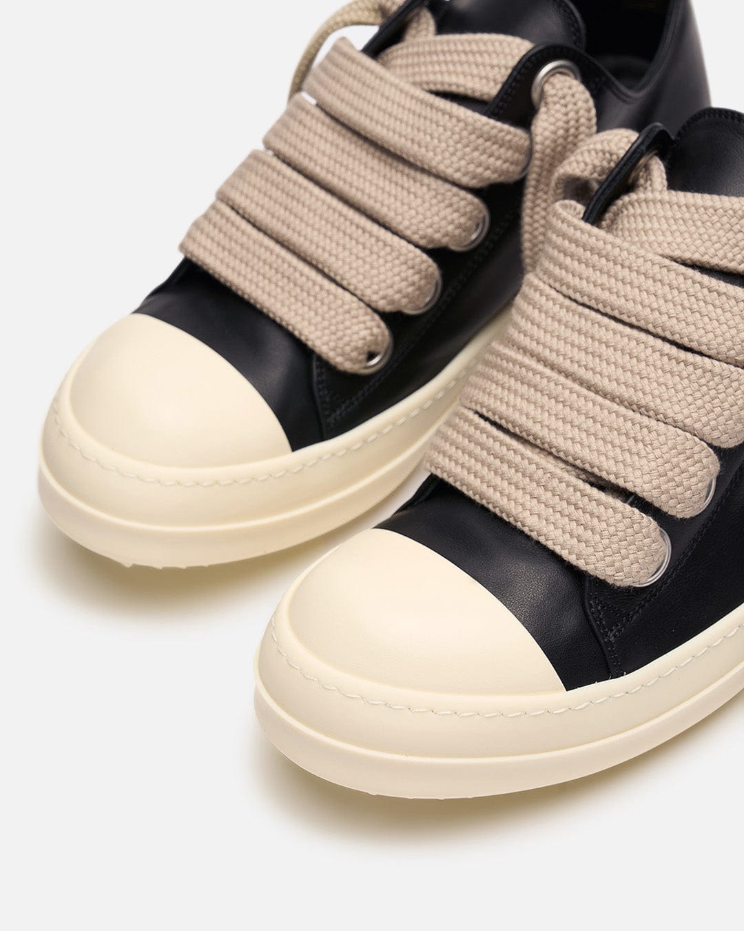 Оригінальна Jumbolace Low Sneaks In Black Rick owens – детальний вид