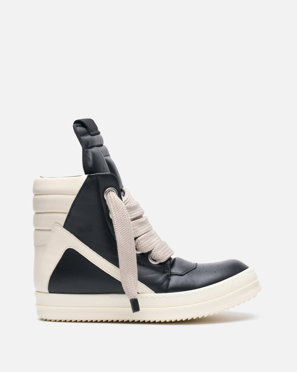 Оригінальна Jumbolaced Geobasket In Black Rick owens – боковий вид