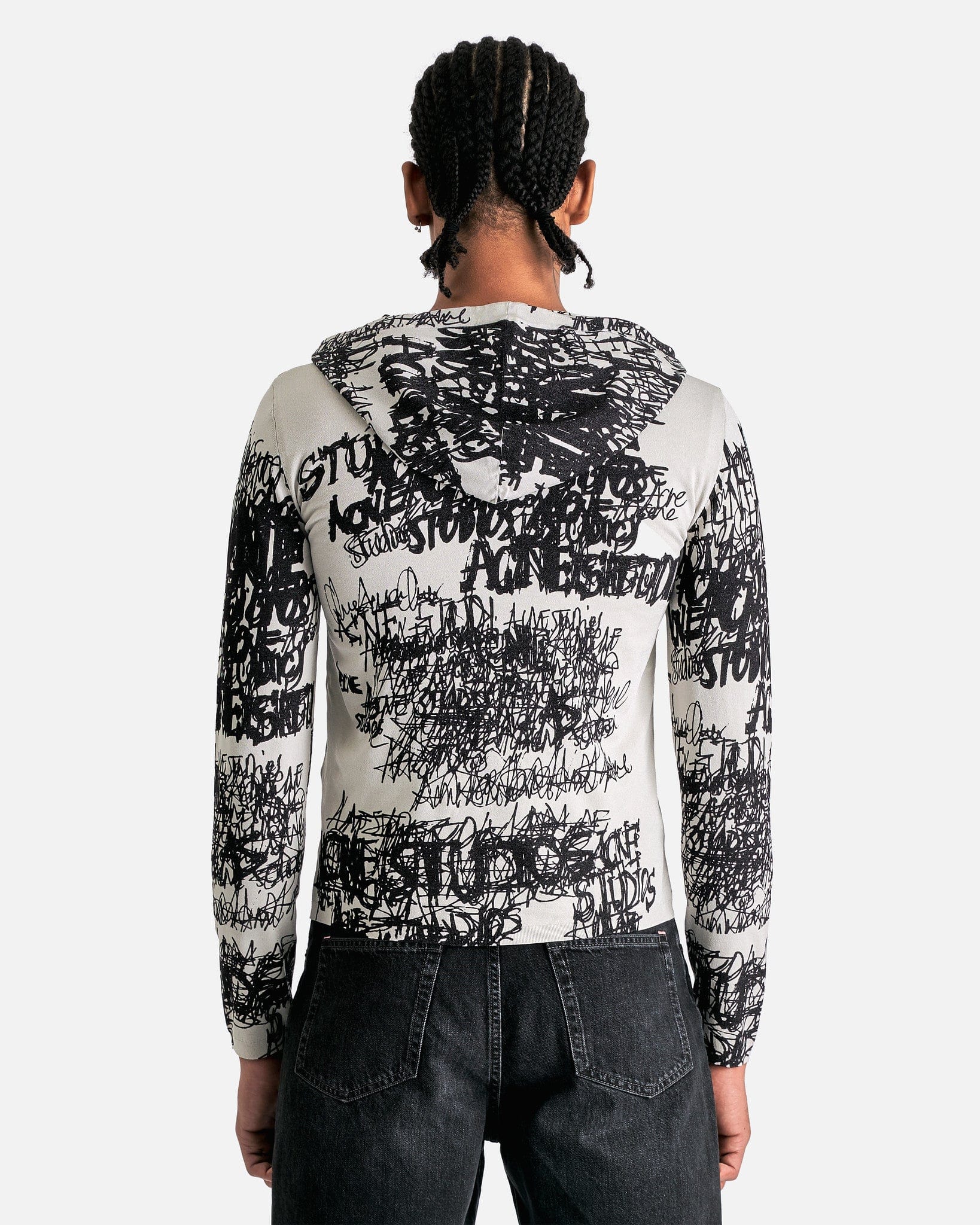 Kews Chaos Print Sweater In Light Grey Acne studios оригінал – Купити в Україні – детальний вид
