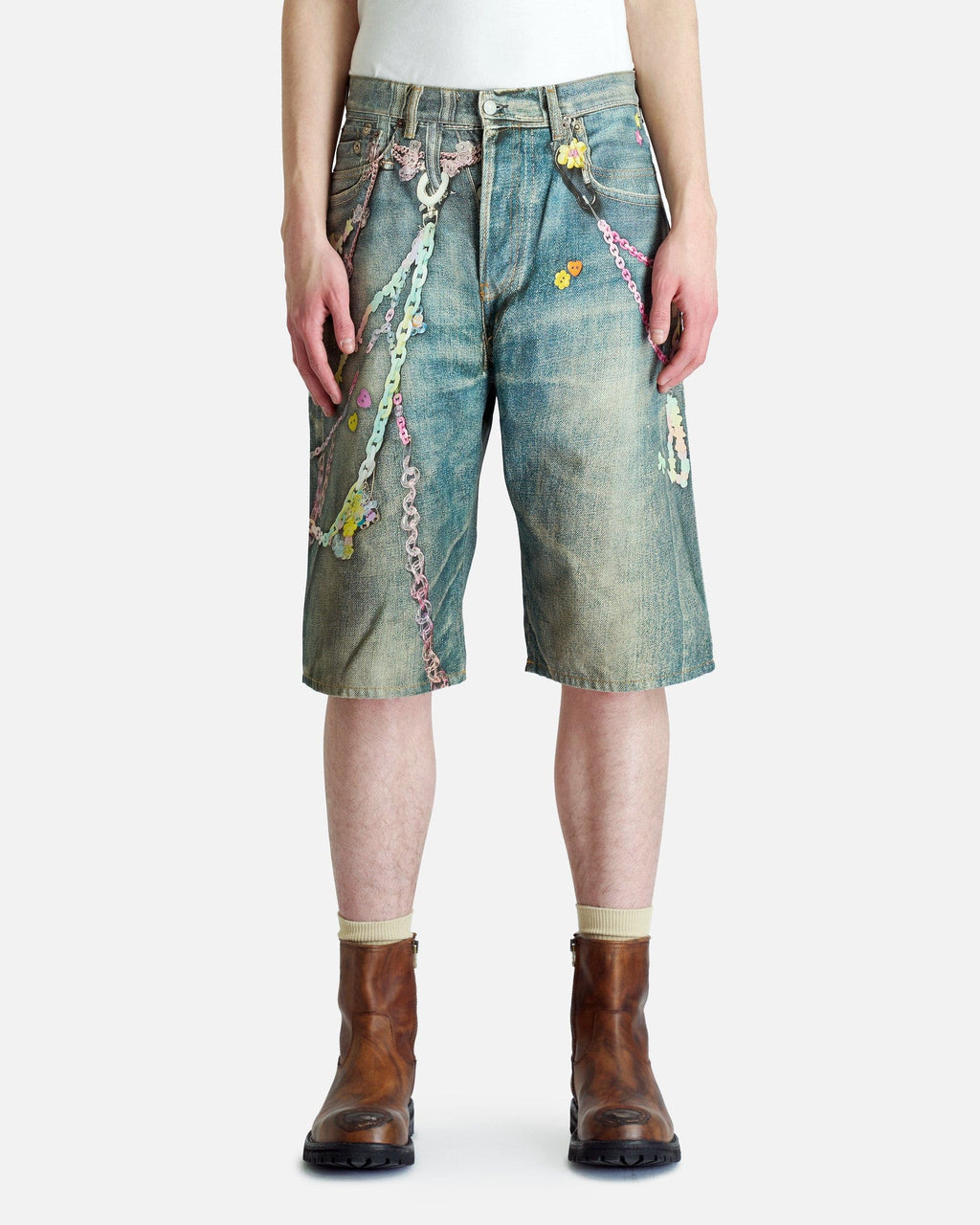 Keychain Shorts In MID Blue Acne studios – Гарантія оригінальності – боковий вид