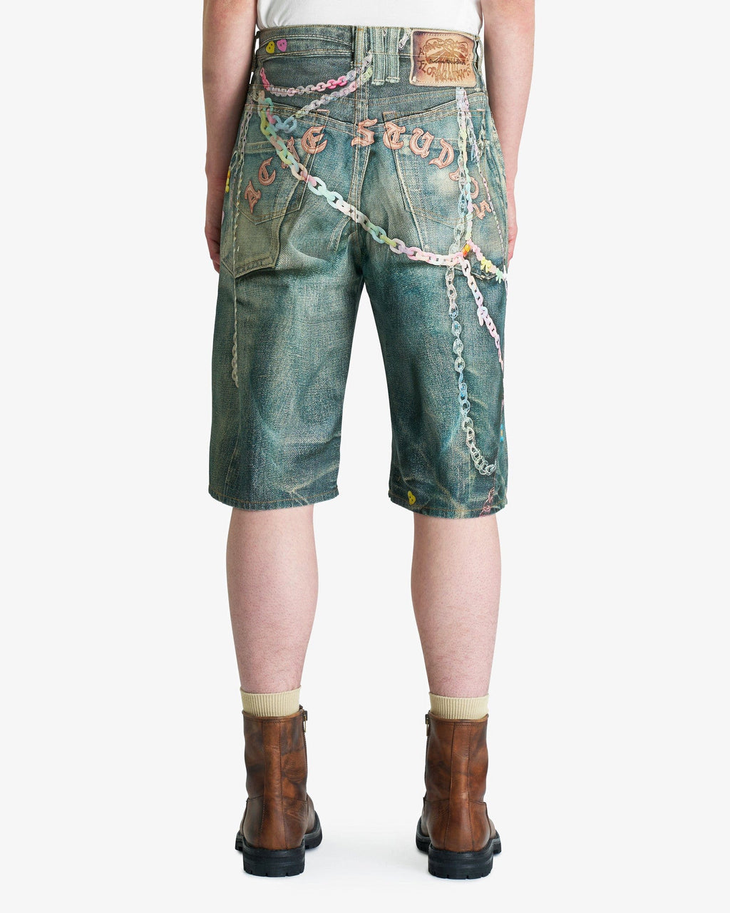Keychain Shorts In MID Blue Acne studios – Гарантія оригінальності – детальний вид