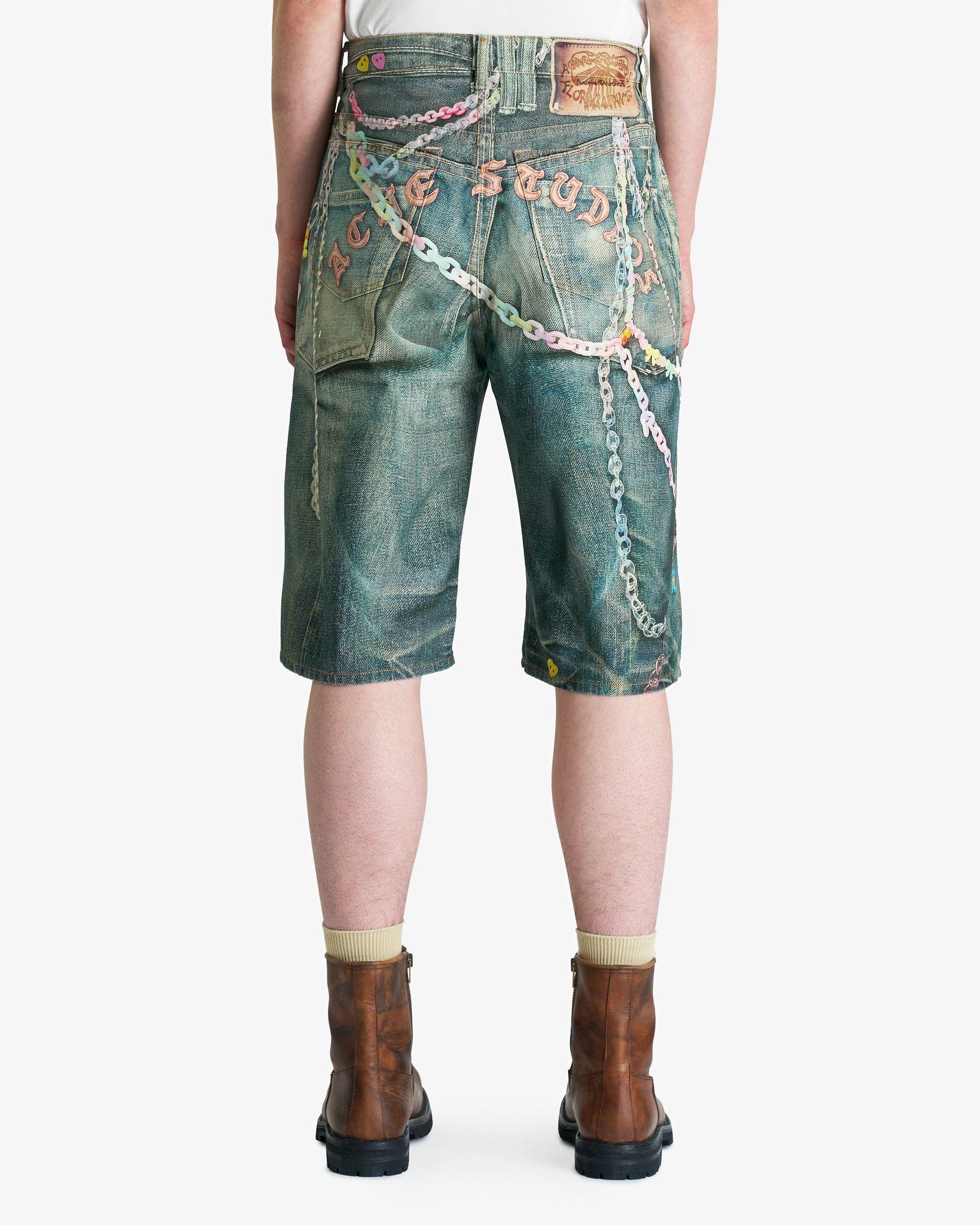 Keychain Shorts In MID Blue Acne studios – Гарантія оригінальності – детальний вид
