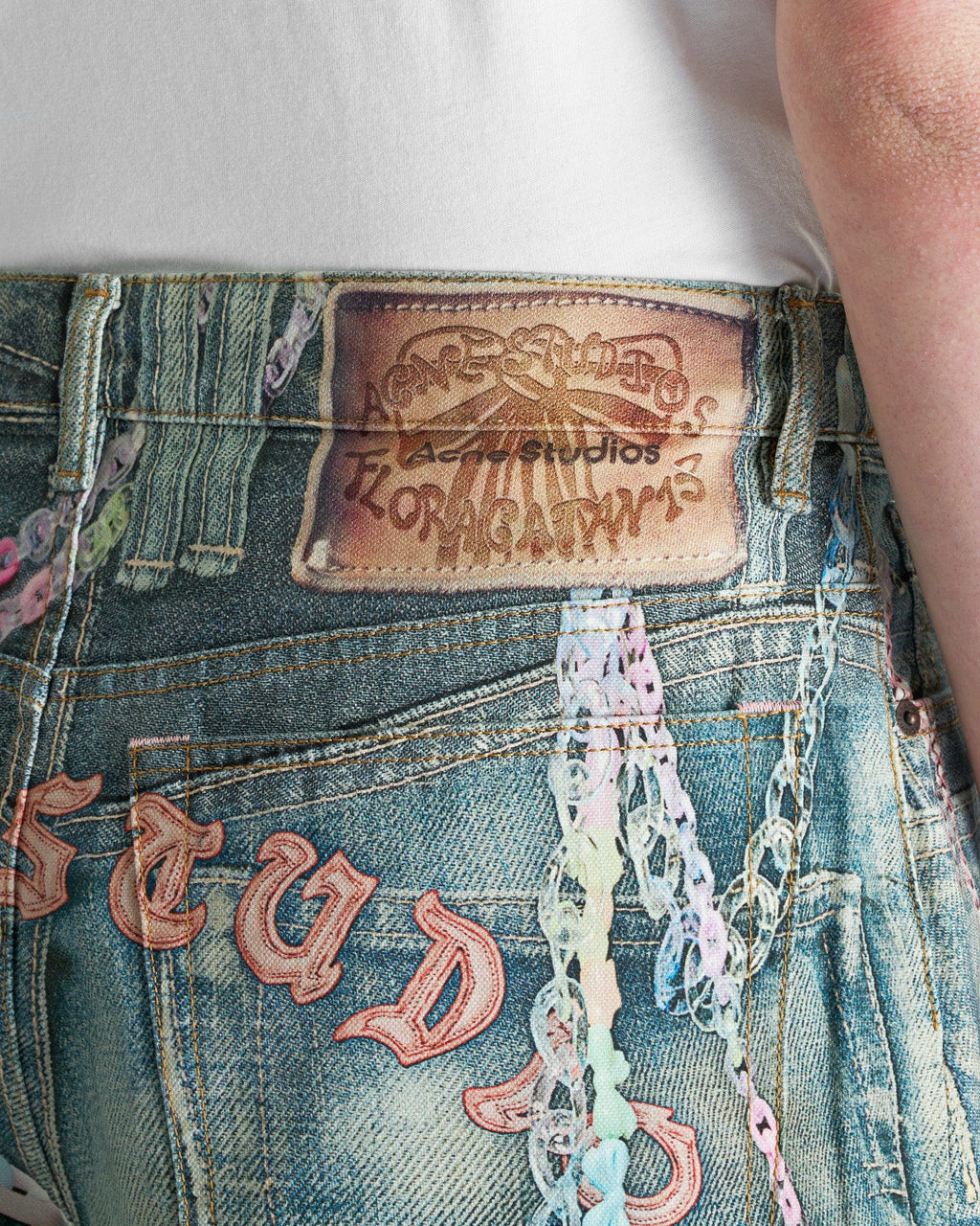 Keychain Shorts In MID Blue Acne studios – Гарантія оригінальності – збільшений вид