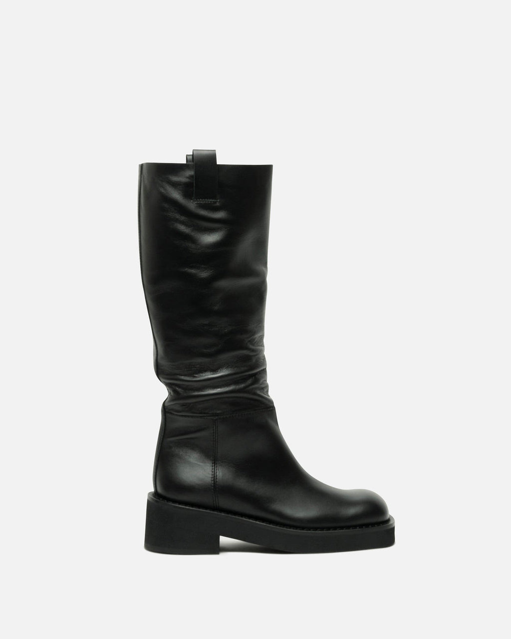 Оригінальна Knee-High Boots In Black Maison margiela – боковий вид