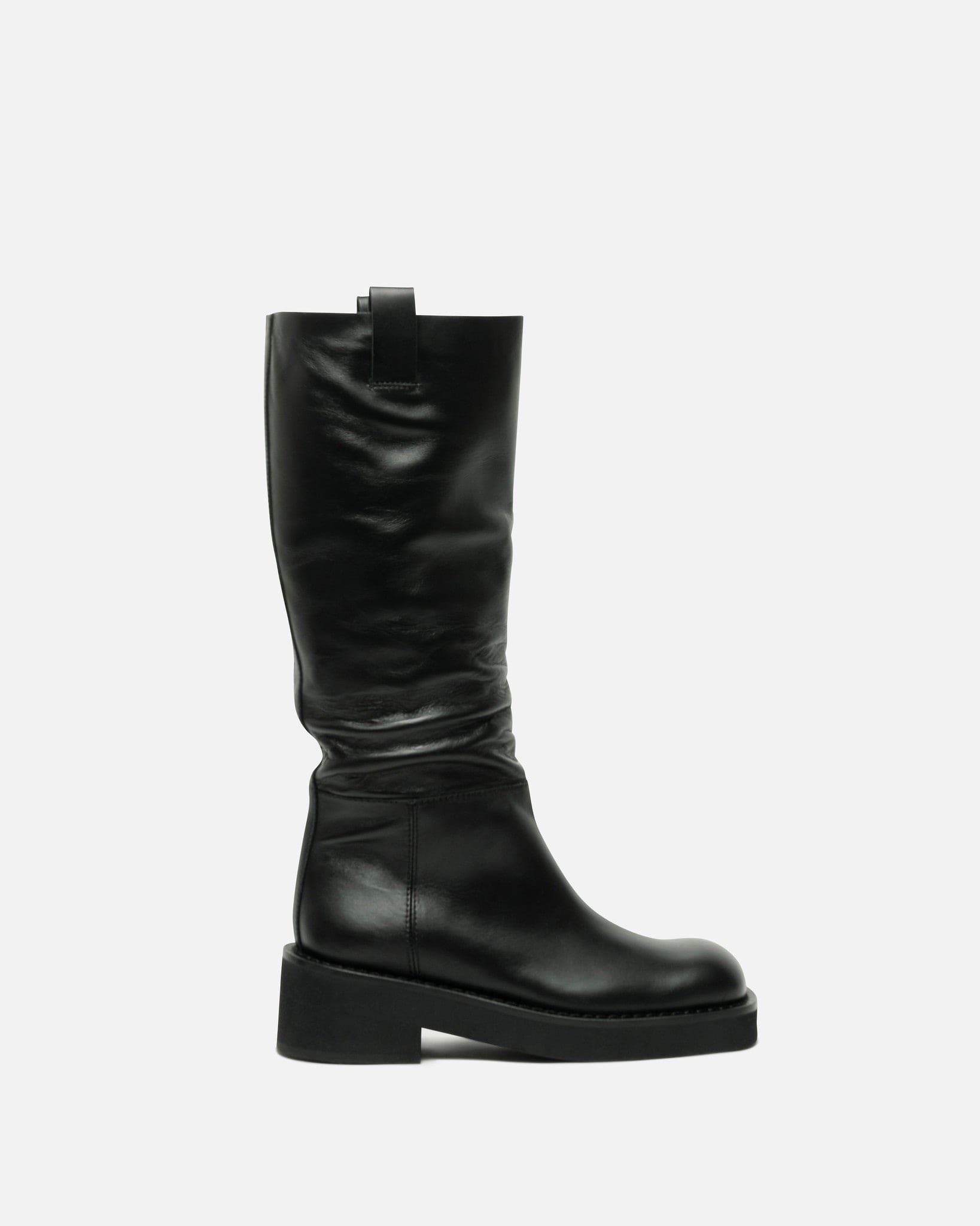 Оригінальна Knee-High Boots In Black Maison margiela – боковий вид
