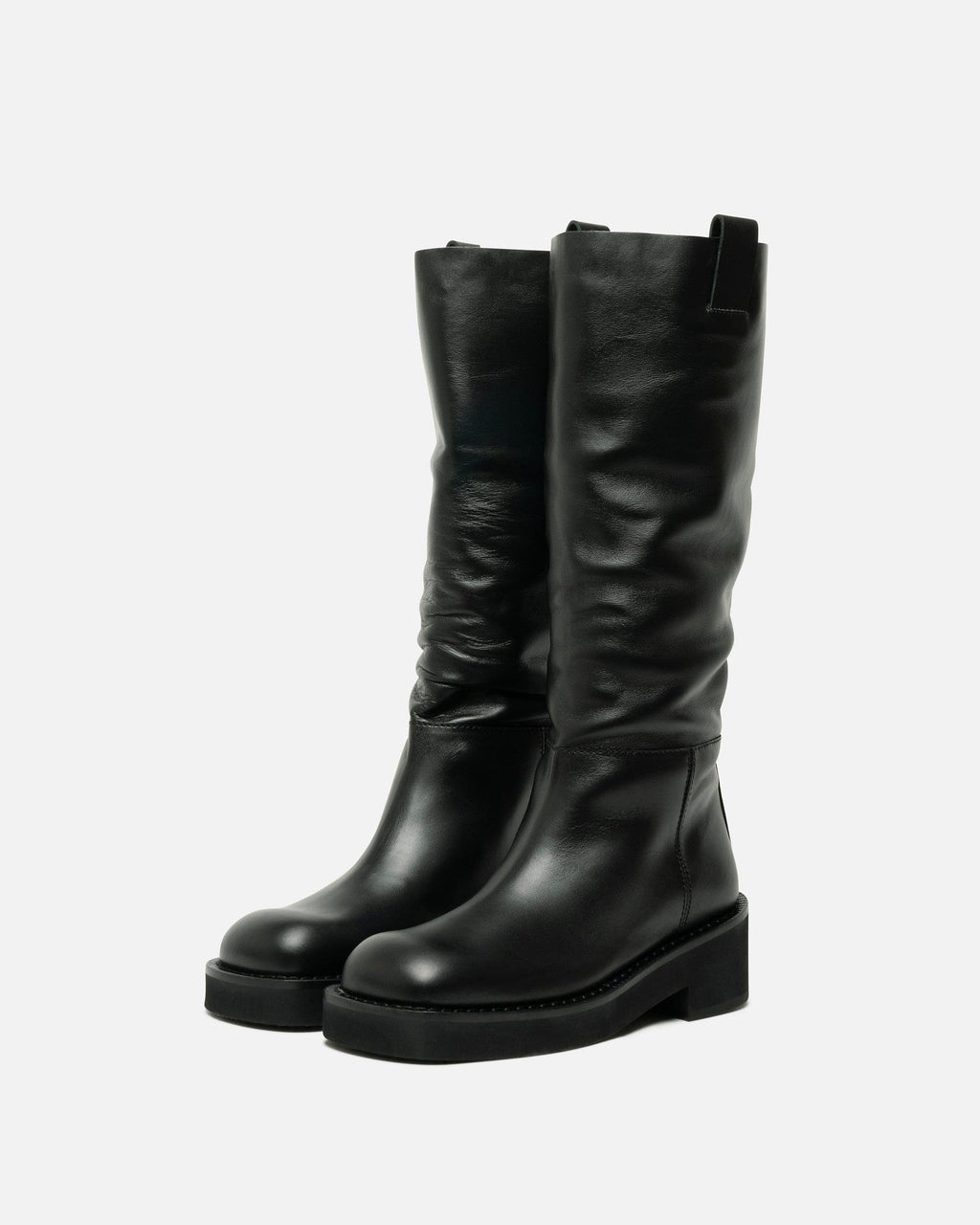Оригінальна Knee-High Boots In Black Maison margiela – вид ззаду