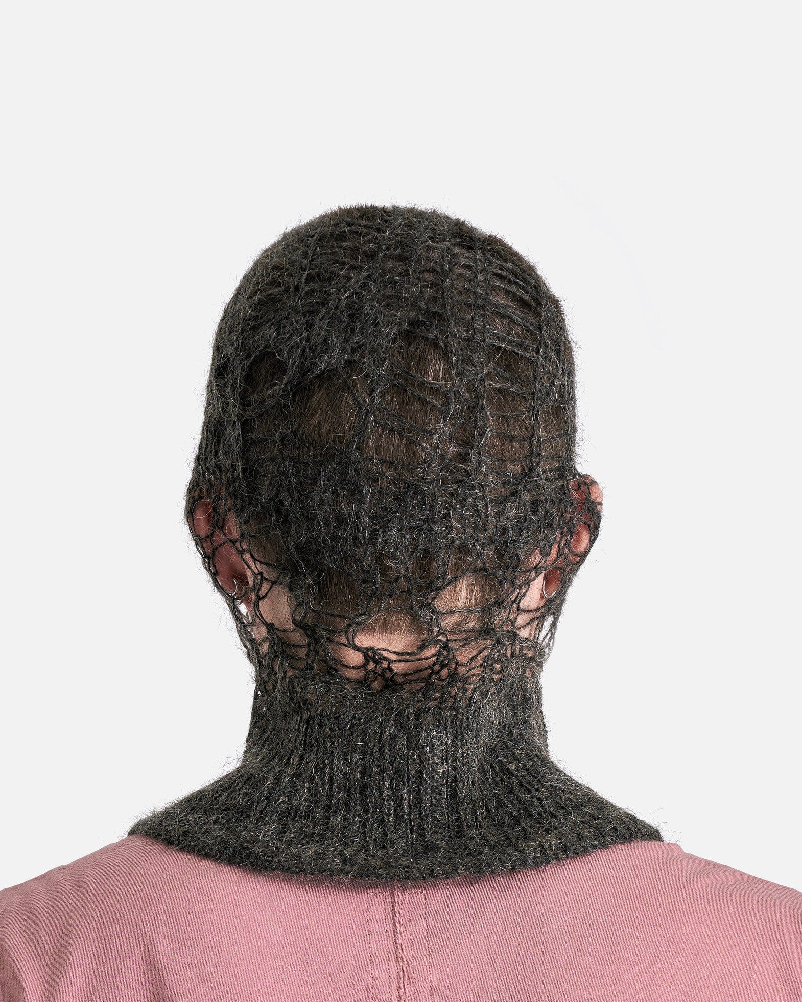 Оригінальна Knit Balaclava In Dark Dust Rick owens – детальний вид