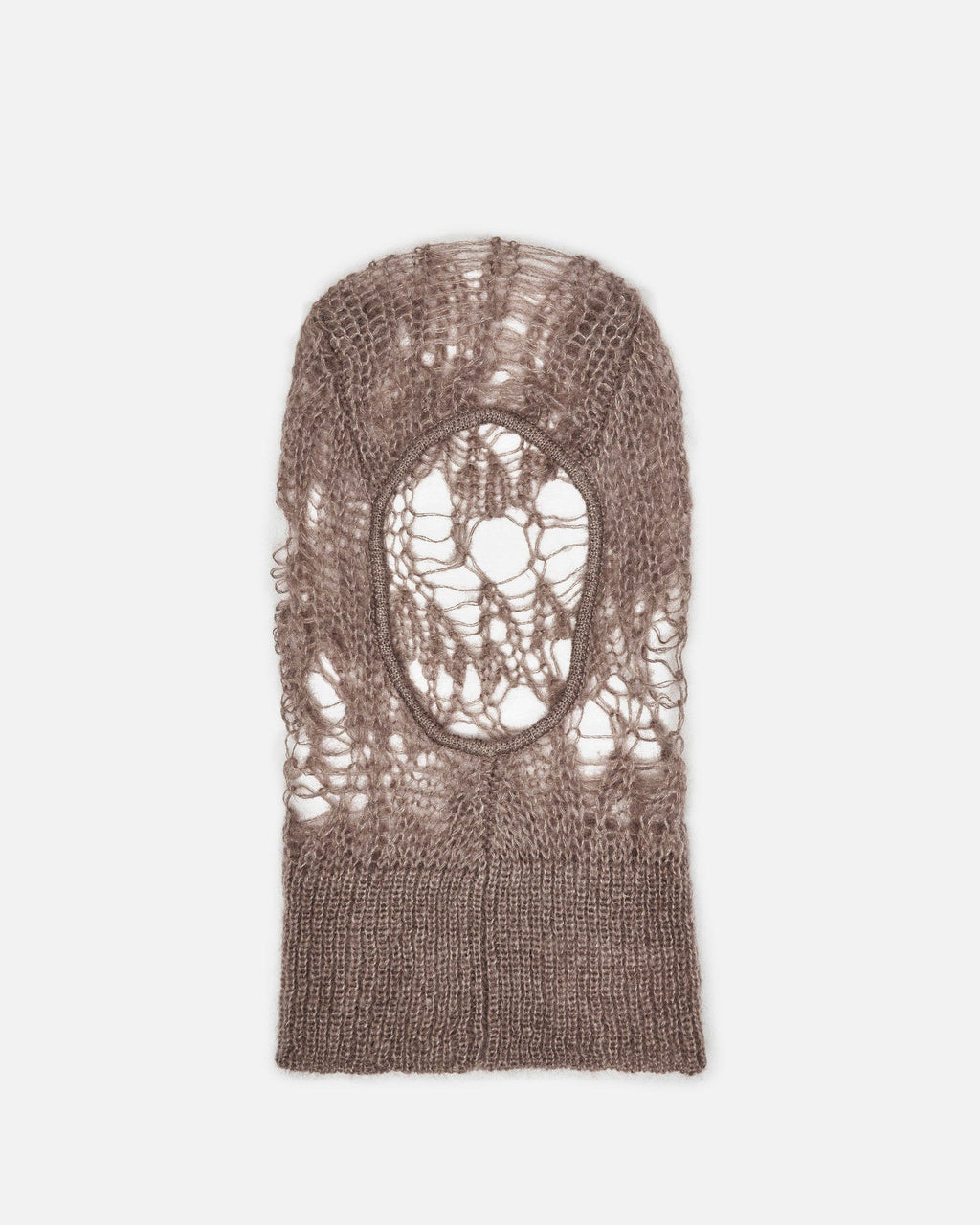 Knit Balaclava In Dust Rick owens – Гарантія оригінальності – боковий вид