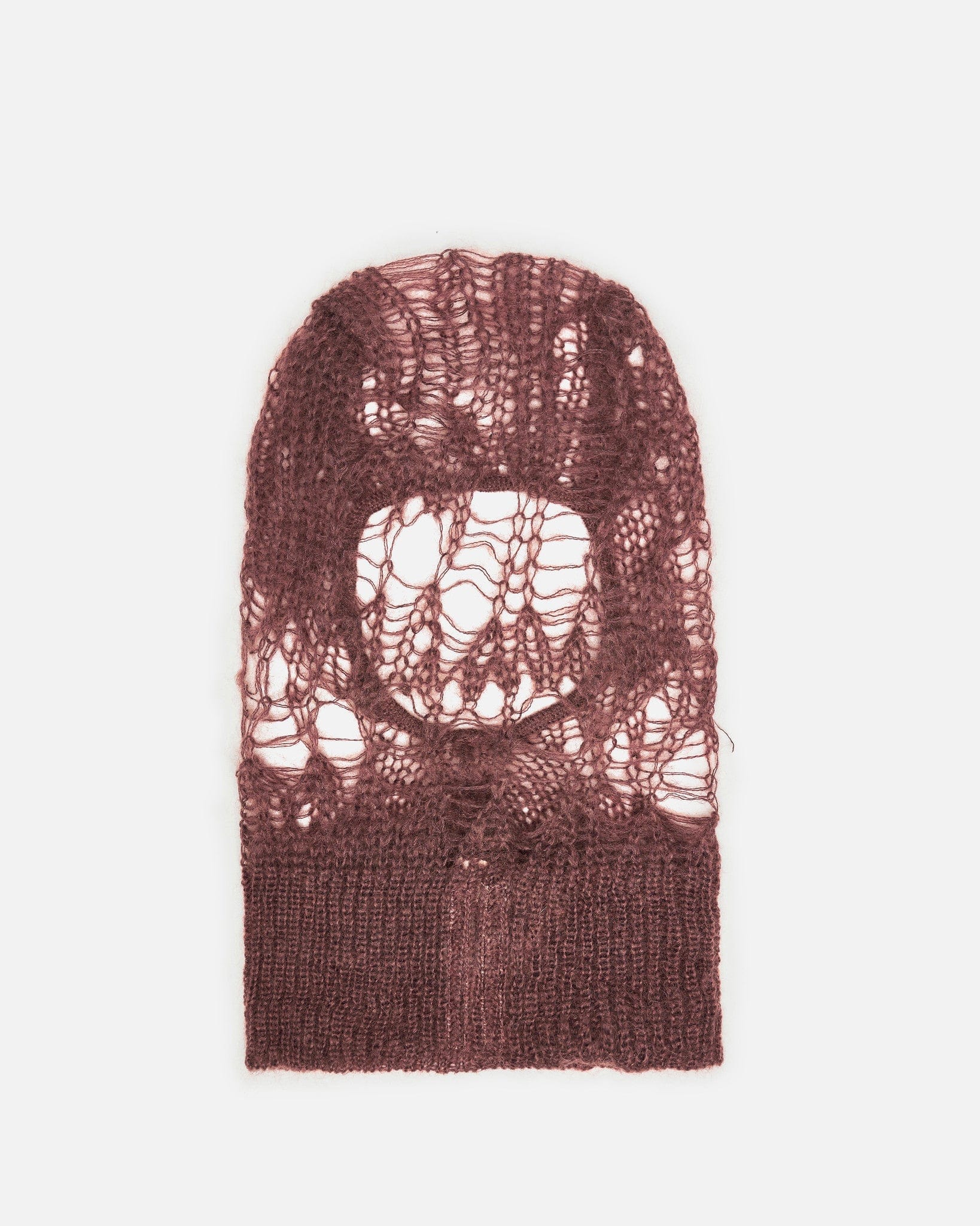 Knit Balaclava In Henna Rick owens оригінал – Купити в Україні – боковий вид