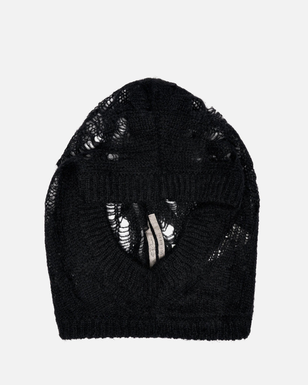 Knit Hood In Black Rick owens – Гарантія оригінальності – боковий вид