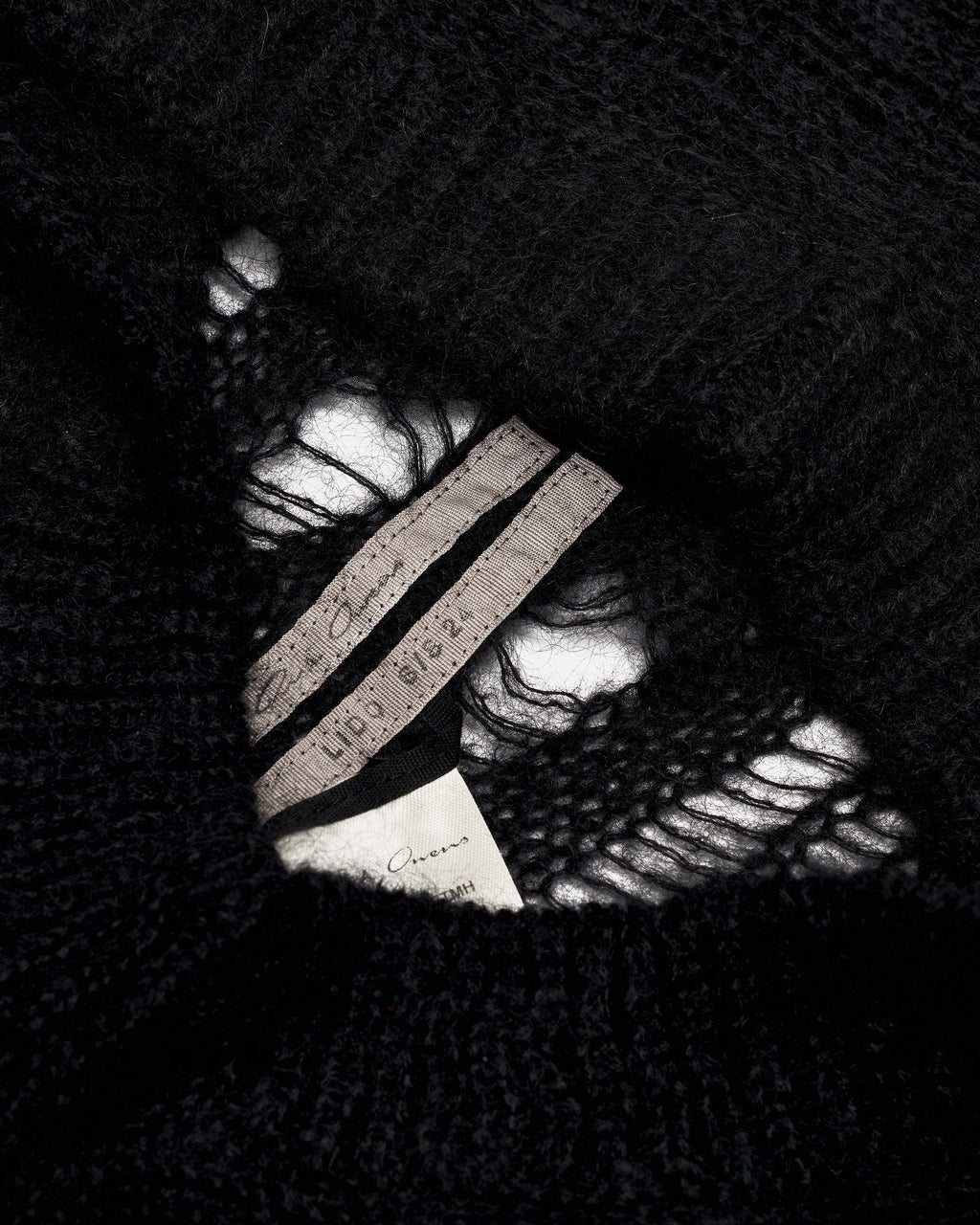 Knit Hood In Black Rick owens – Гарантія оригінальності – збільшений вид