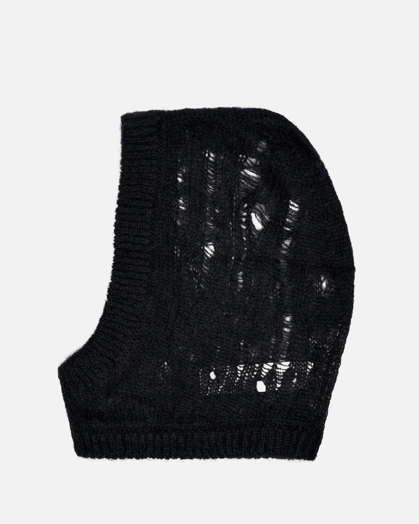 Knit Hood In Black Rick owens – Гарантія оригінальності – вид ззаду