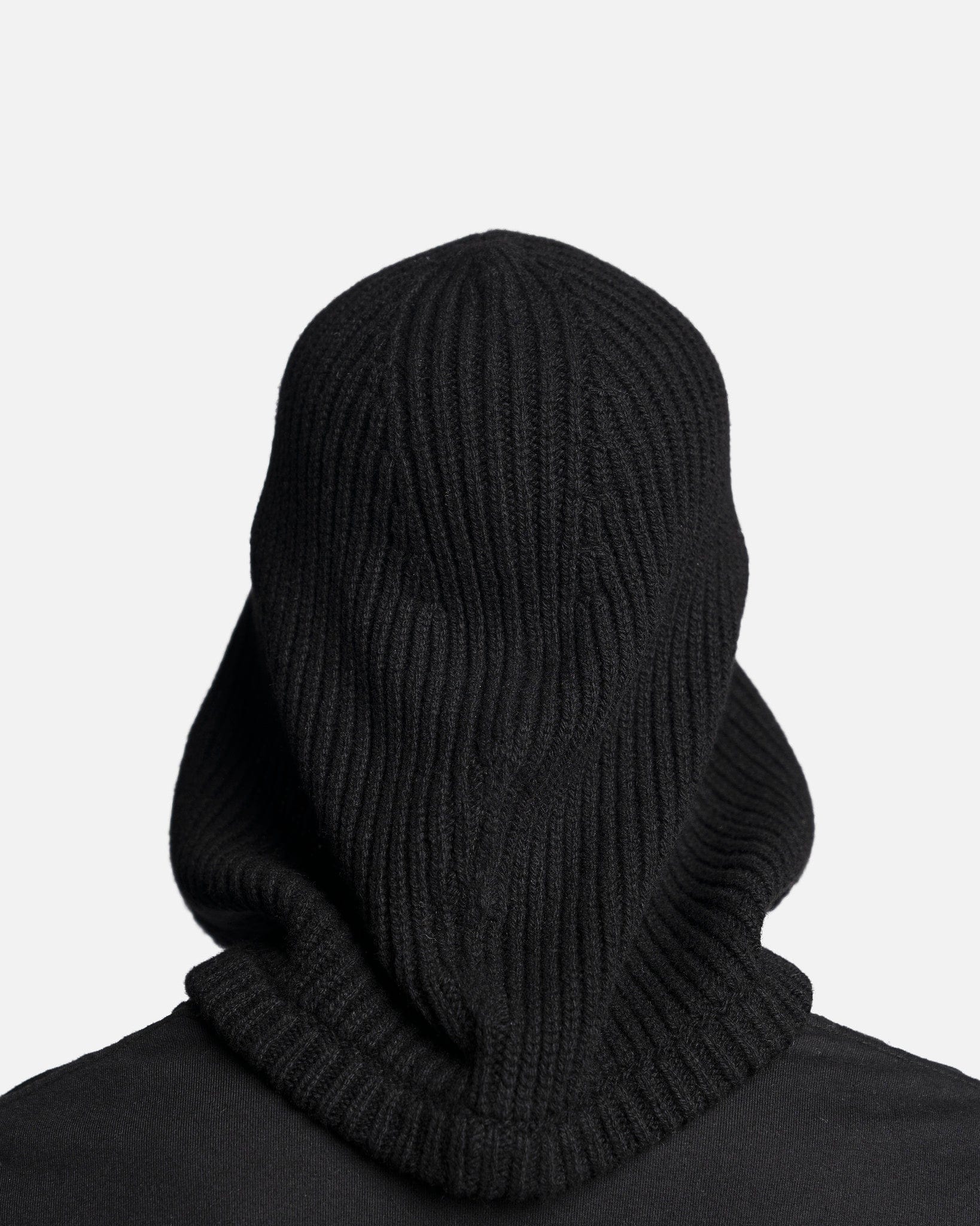 Knit Hood In Black Rick owens – Гарантія оригінальності – детальний вид