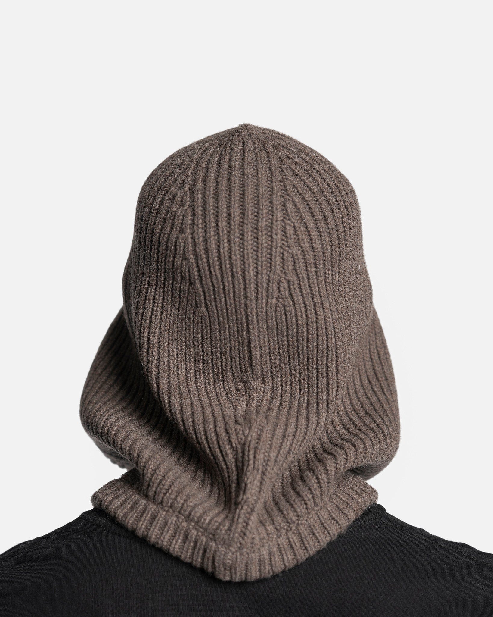 Knit Hood In Dust Rick owens – Гарантія оригінальності – детальний вид