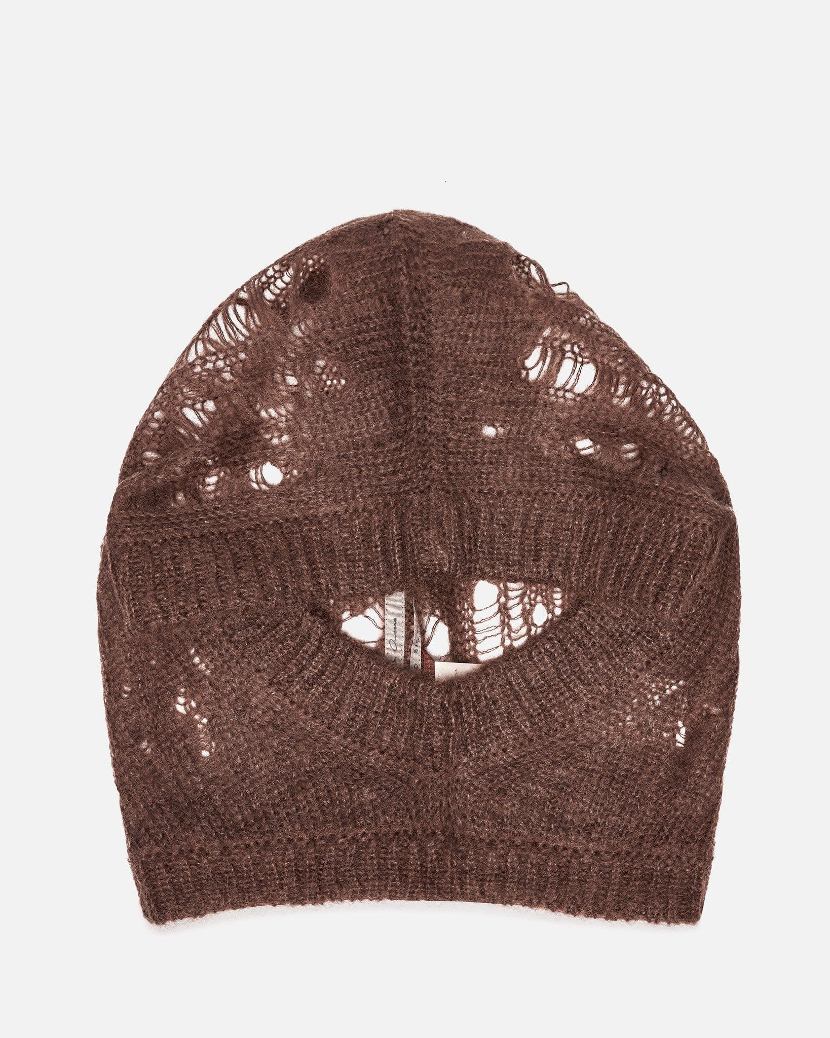 Knit Hood In Henna Rick owens – Гарантія оригінальності – боковий вид