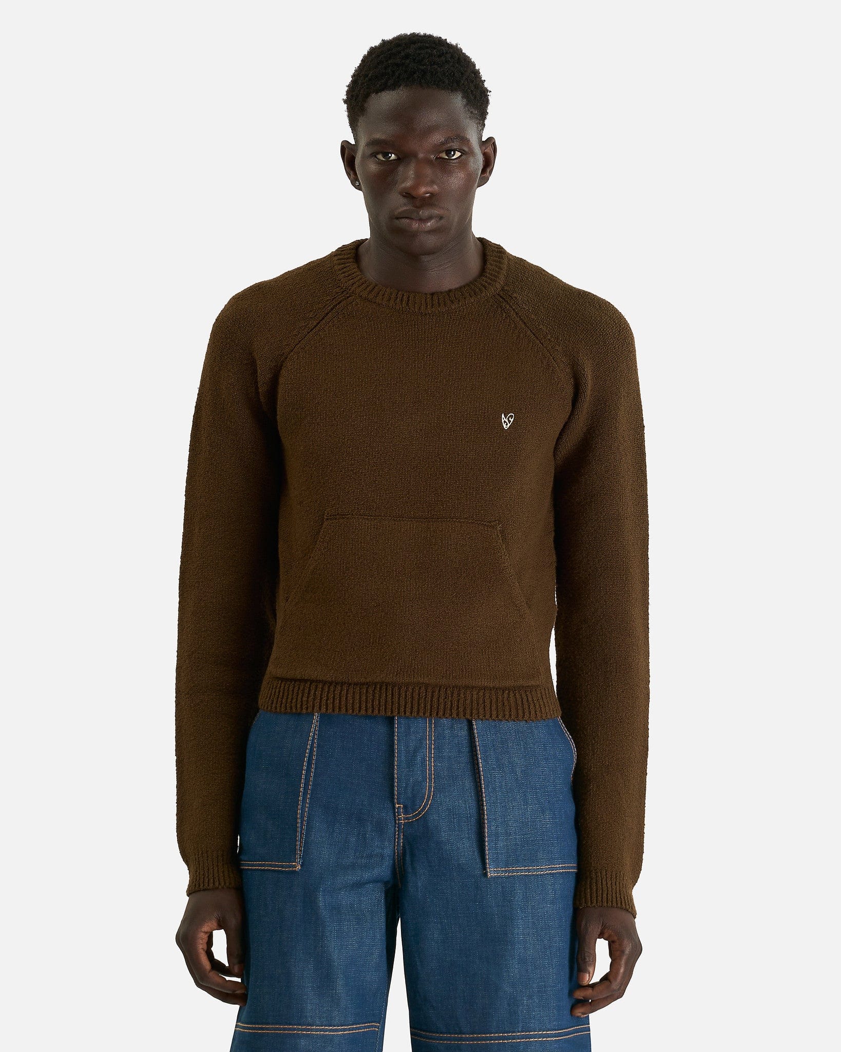 Knit Pullover In Brown Acne studios – Гарантія оригінальності – боковий вид