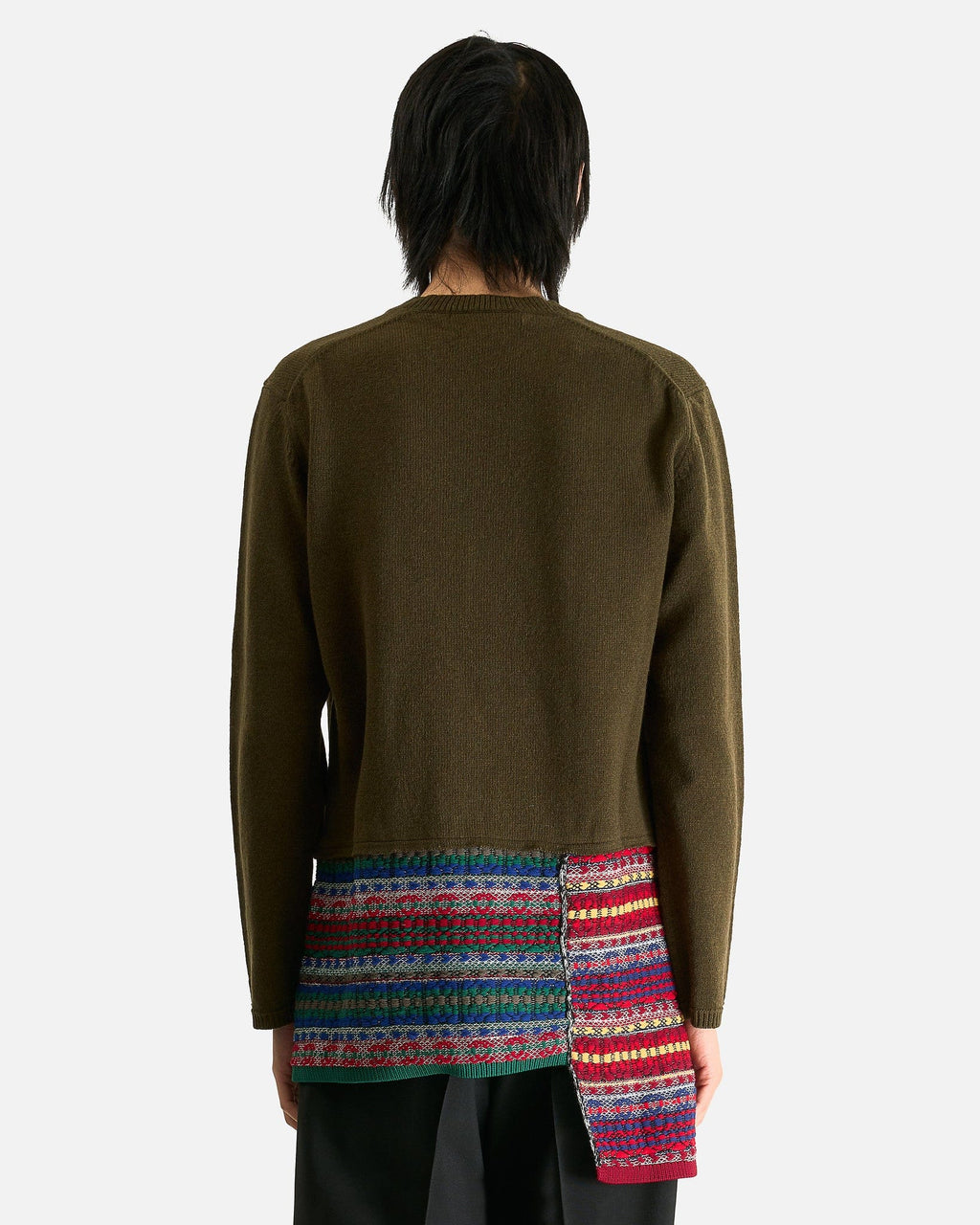 Оригінальна Knit Sweater In Khaki Comme des garcons – детальний вид