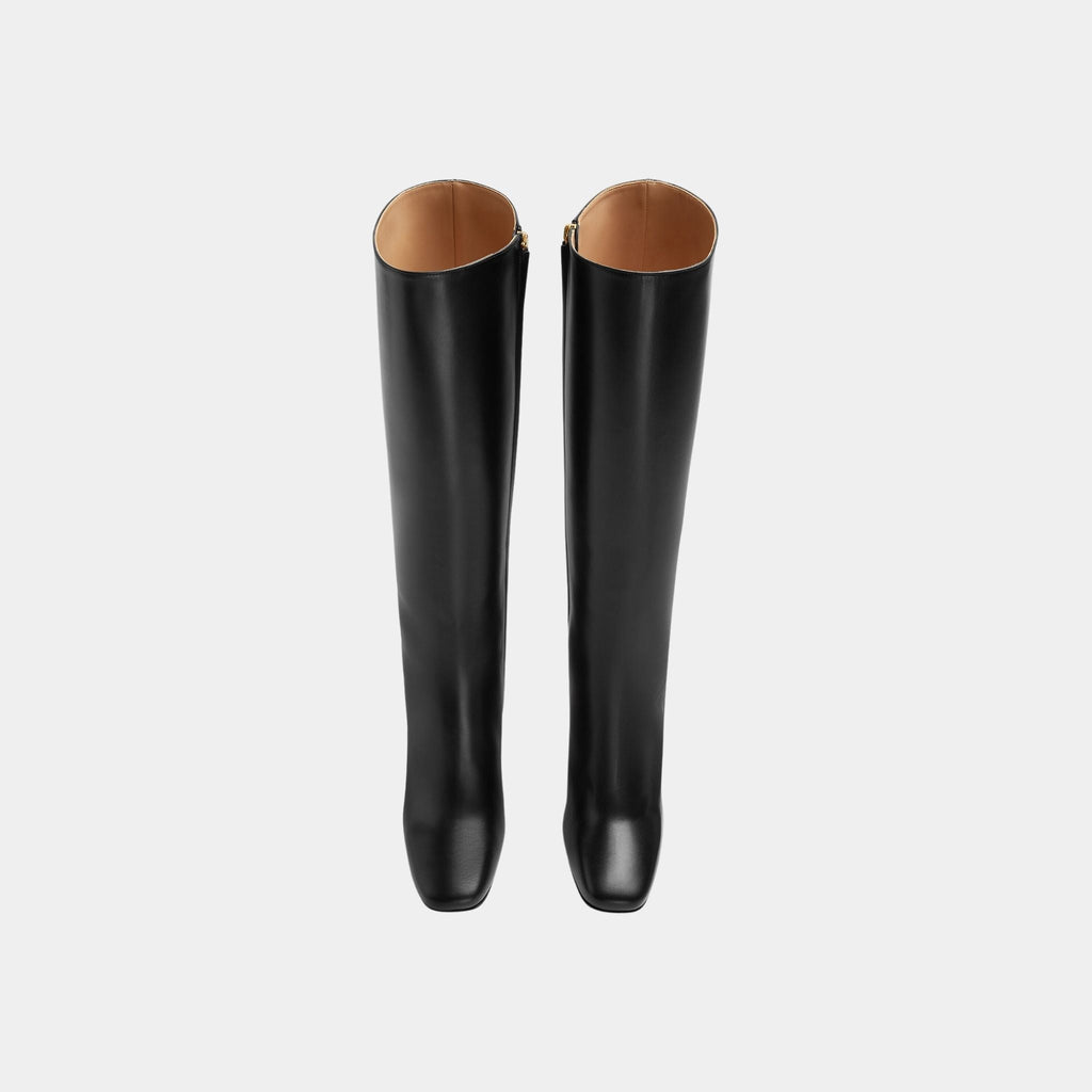 Knot Knee-High Boot Calfskin Leather Bottega veneta оригінал – Купити в Україні – вид ззаду