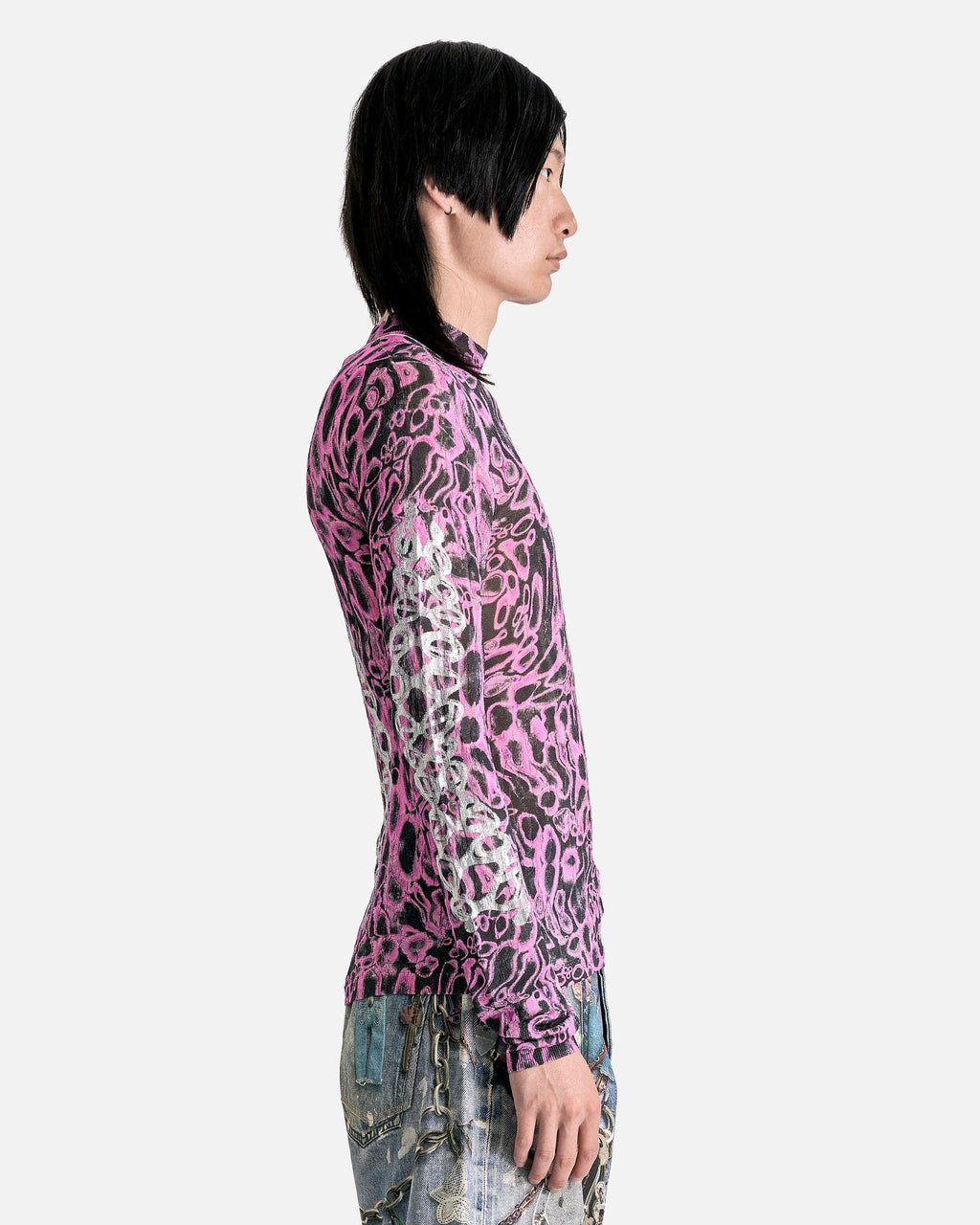 Kroggy Frog Print Sweater In Orchid Purple Acne studios оригінал – Купити в Україні – вид ззаду