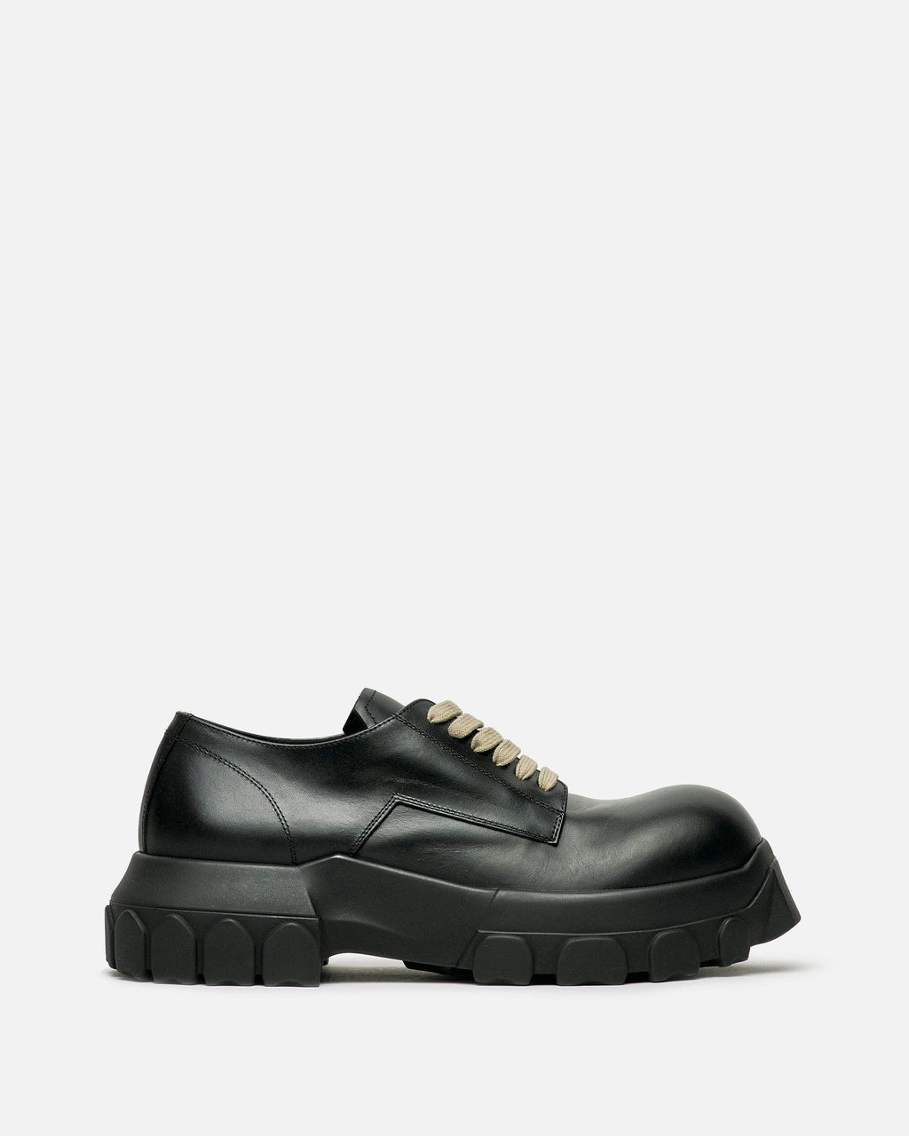Laceup Bozo Tractor In Black Rick owens оригінал – Купити в Україні – боковий вид