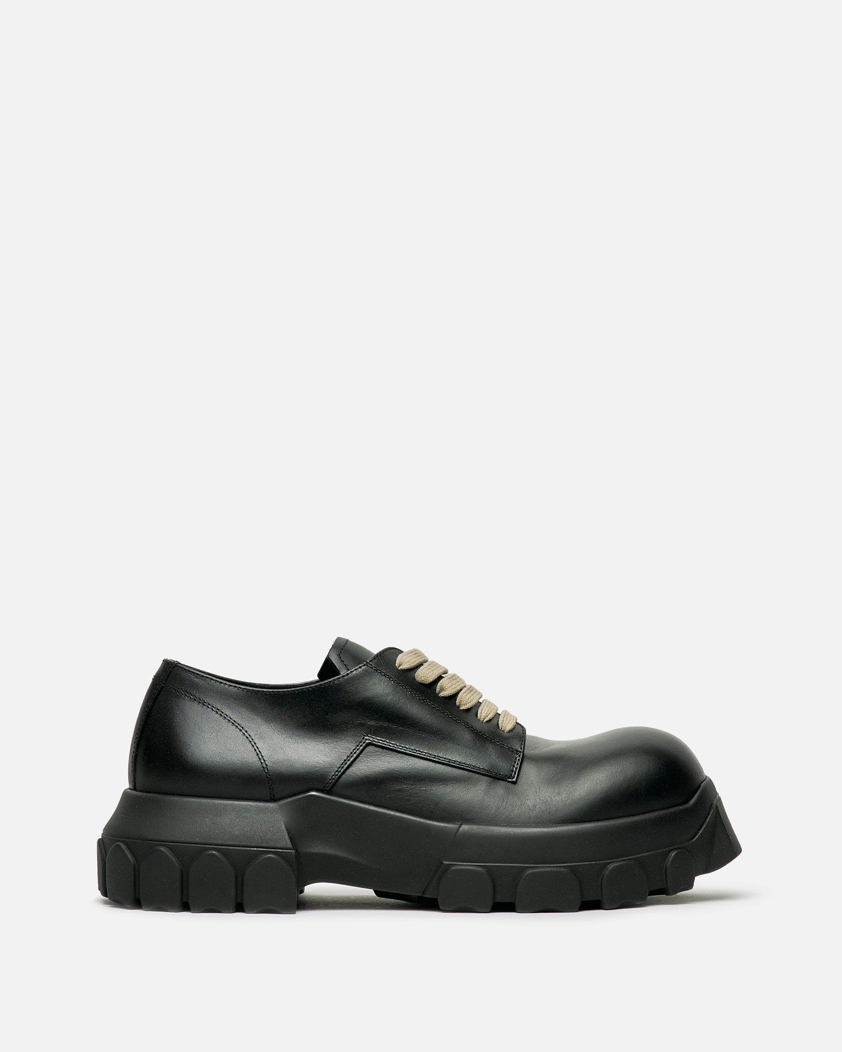 Laceup Bozo Tractor In Black Rick owens оригінал – Купити в Україні – боковий вид
