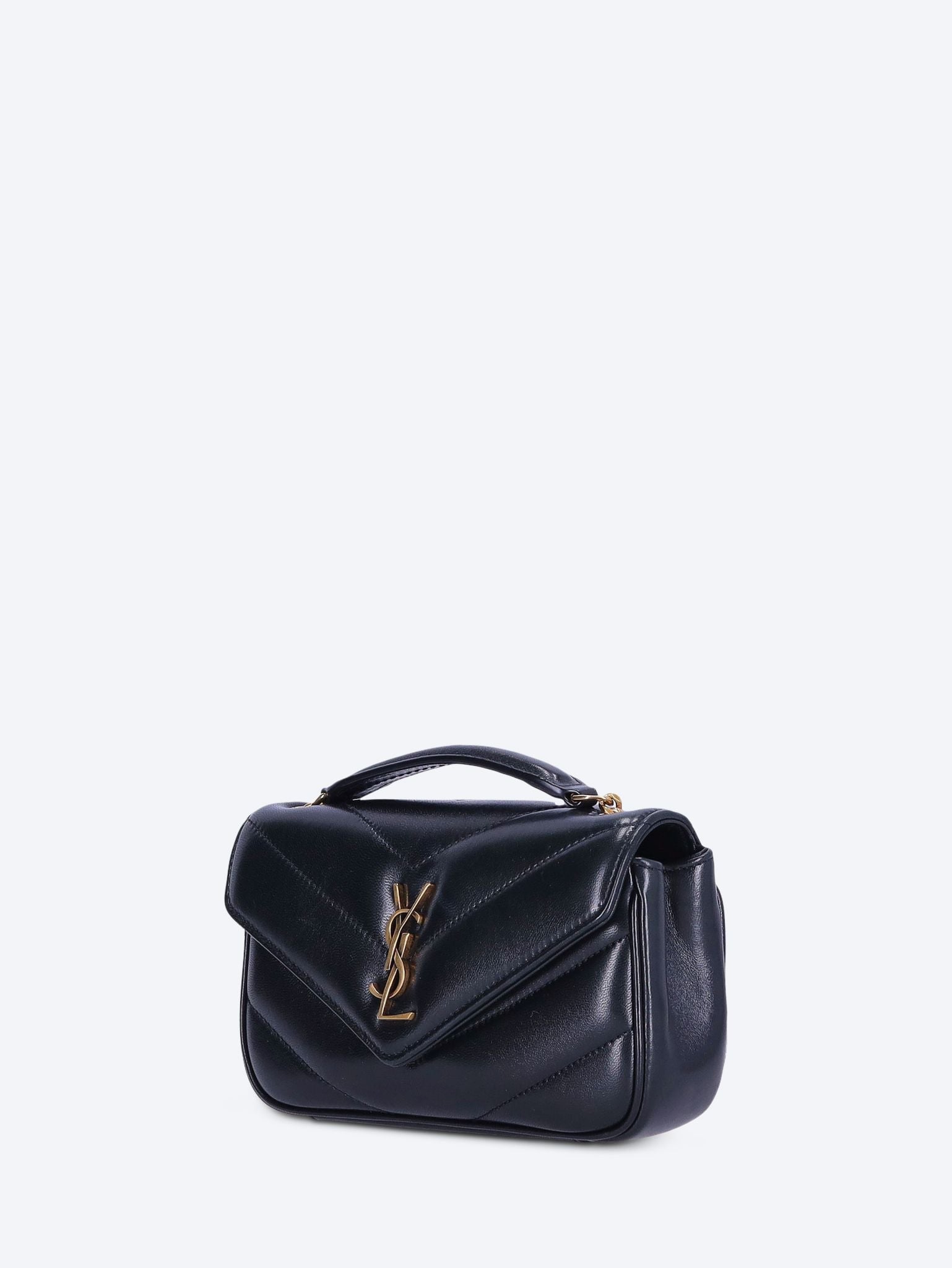 Loulou Mini Lambskin Shoulder Bag Saint laurent – Гарантія оригінальності – вид ззаду