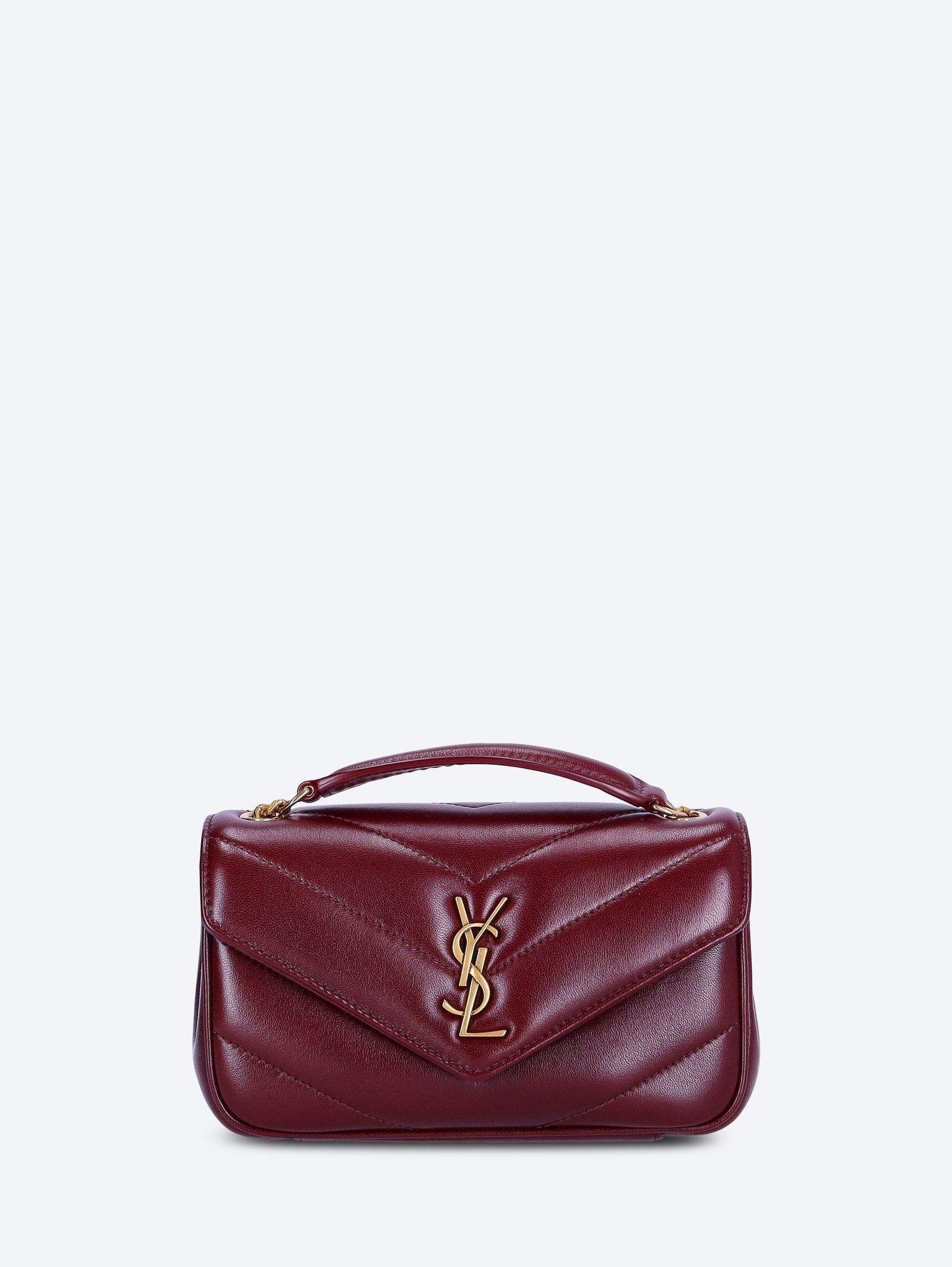 Lambskin Loulou Mini Bag Saint laurent оригінал – Купити в Україні – боковий вид