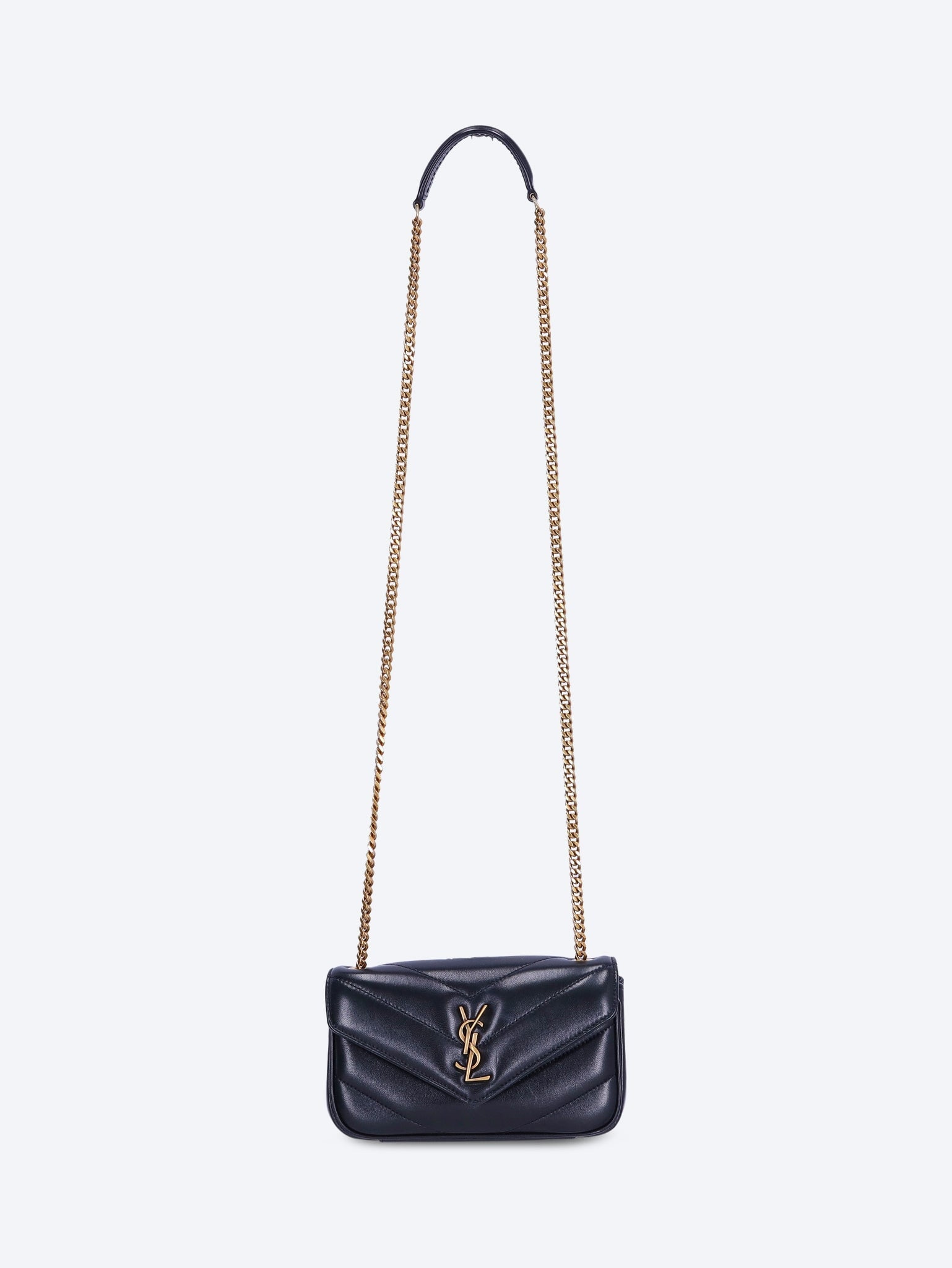 Loulou Mini Lambskin Shoulder Bag Saint laurent – Гарантія оригінальності – детальний вид