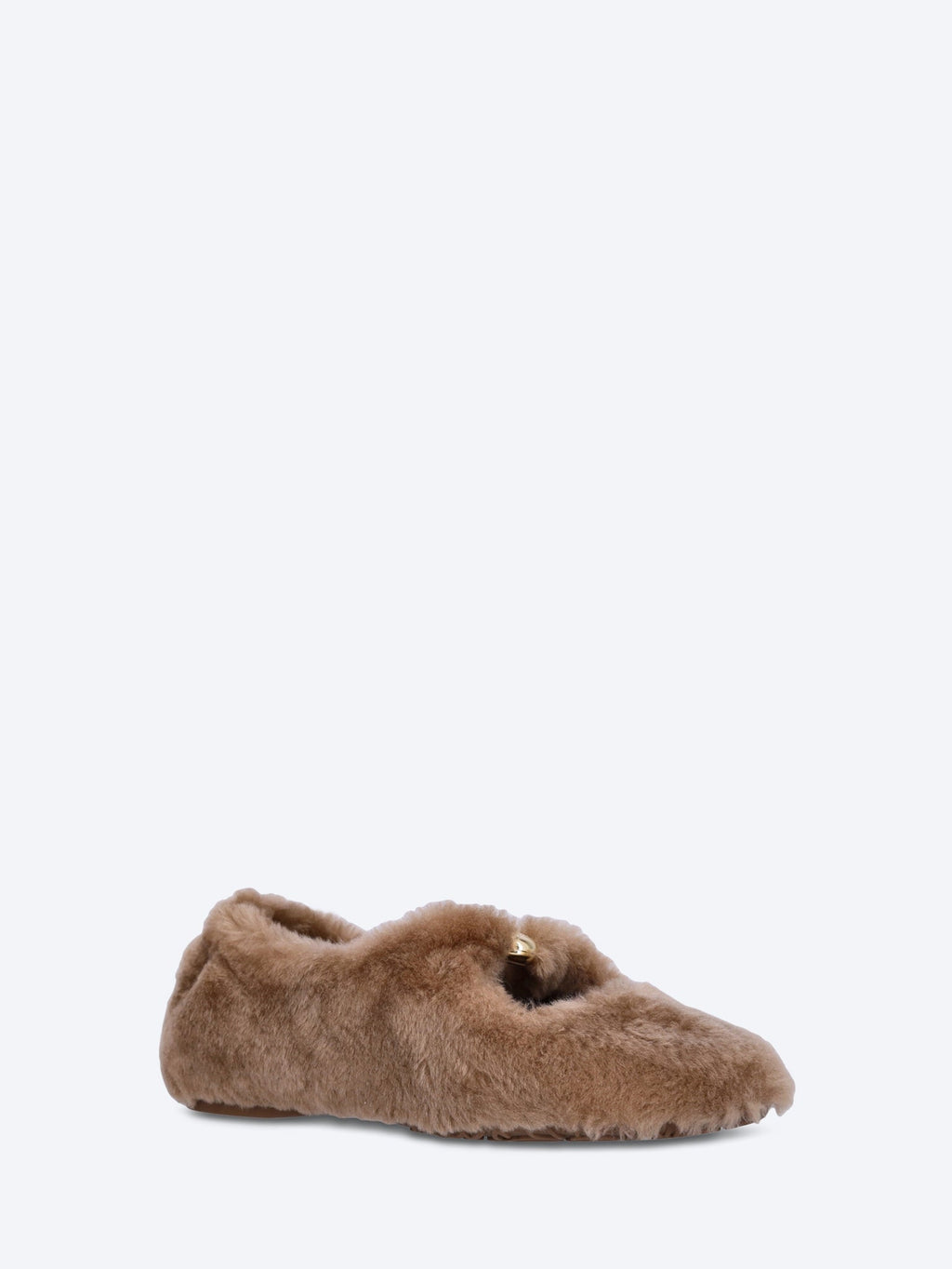 Lambskin Shearling Pebble Soft Ballerinas Shearl Loewe оригінал – Купити в Україні – вид ззаду