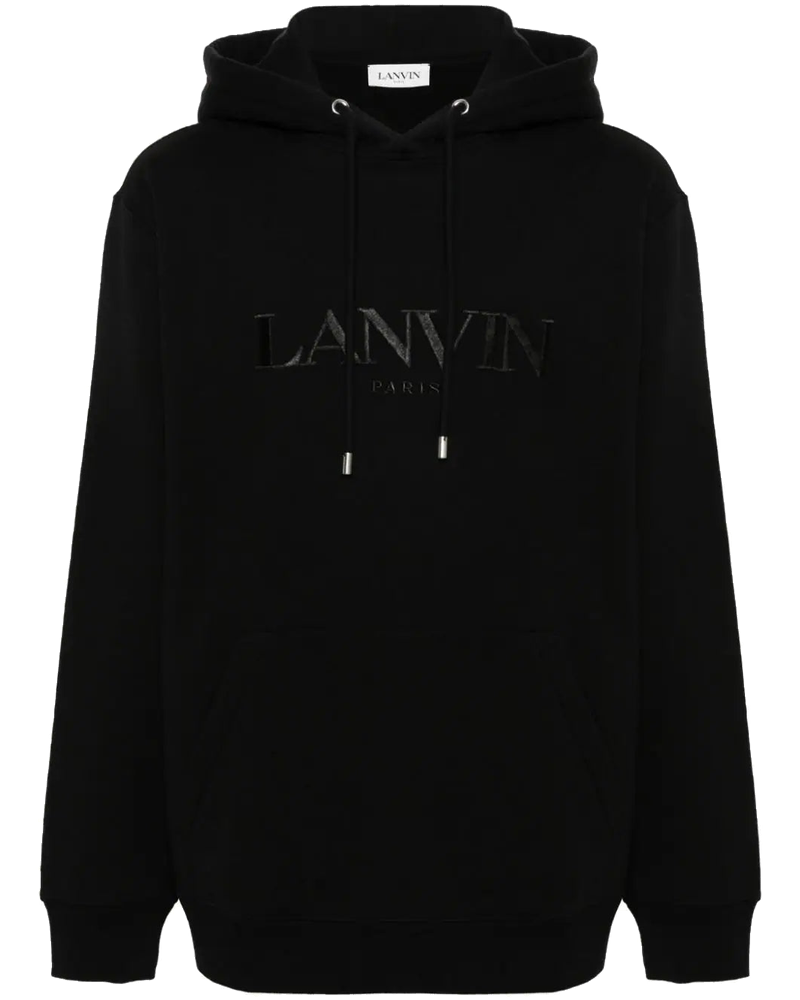 Оригінальна Embroidered-Logo Cotton Hoodie Lanvin
