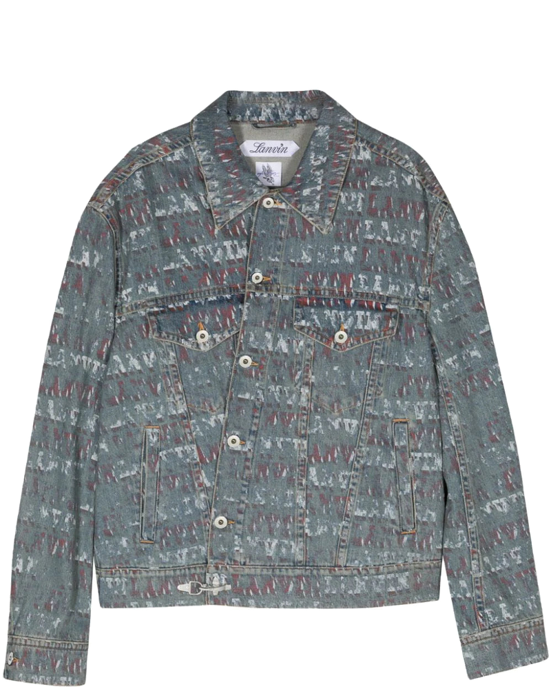 X Future Stamp-Effect Denim Jacket Lanvin оригінал – Купити в Україні