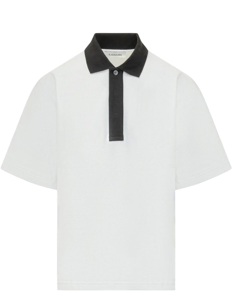 Buttoned Cotton Polo Shirt Lanvin – Гарантія оригінальності
