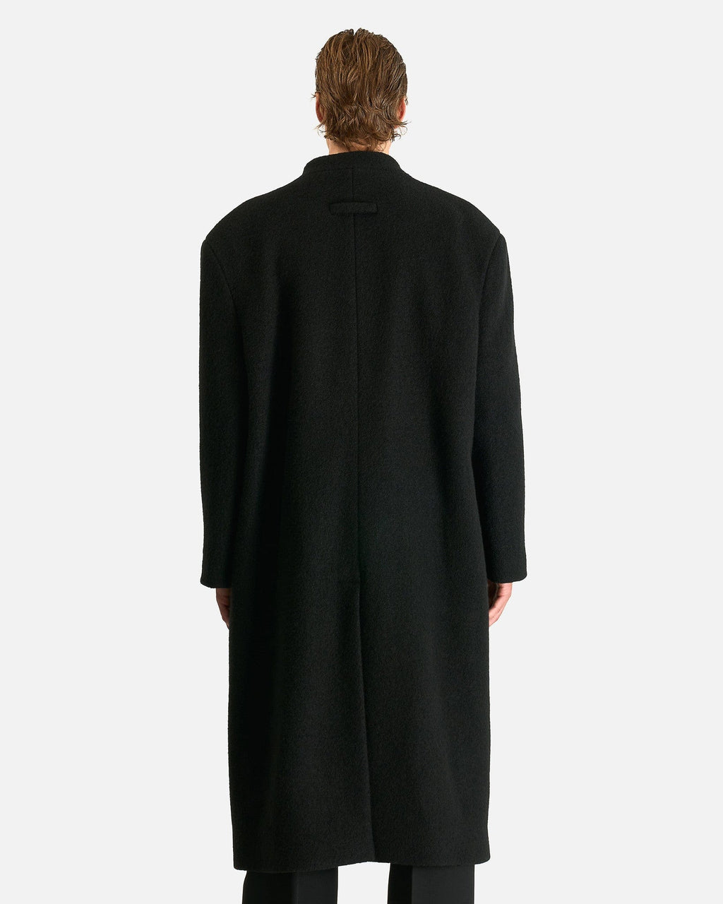 Lapelless Relaxed Coat In Black Fear of god – Гарантія оригінальності – детальний вид
