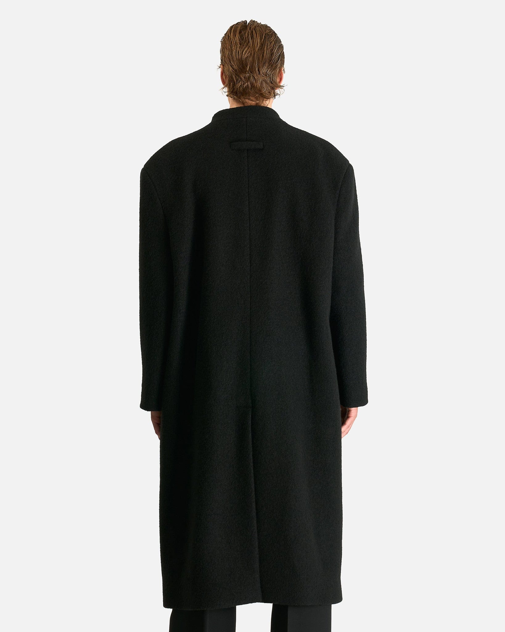 Lapelless Relaxed Coat In Black Fear of god – Гарантія оригінальності – детальний вид