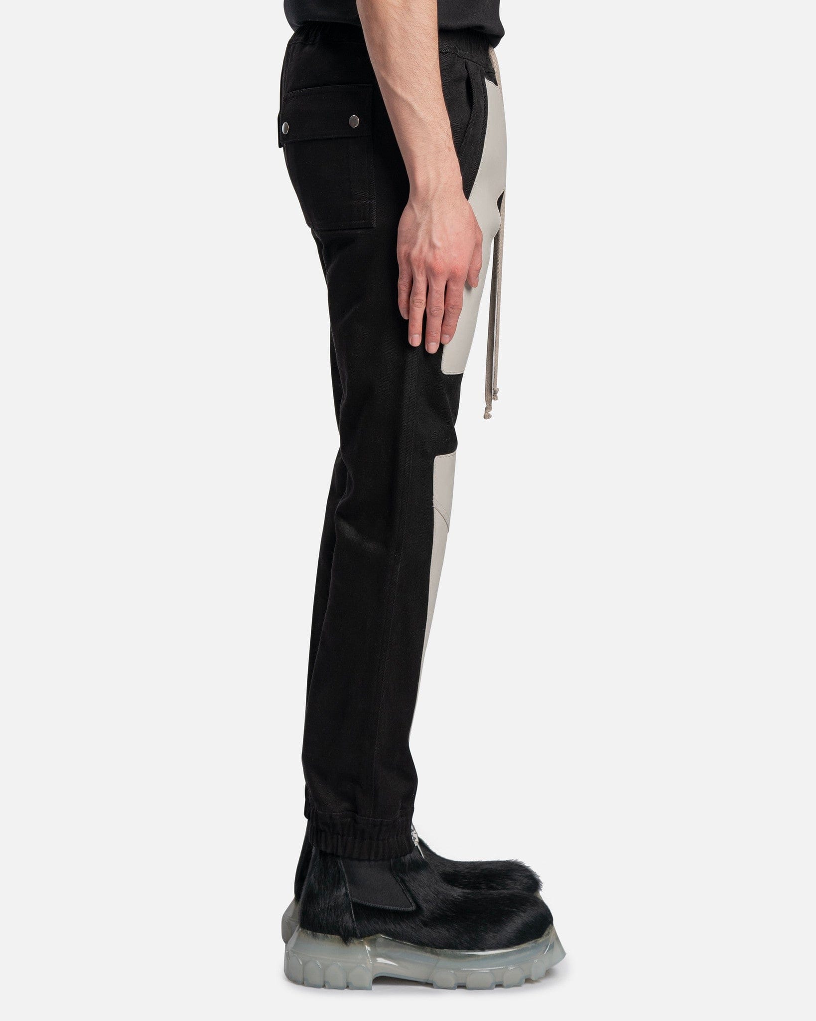 Оригінальна Larry Cargo Joggers In Black Rick owens – вид ззаду