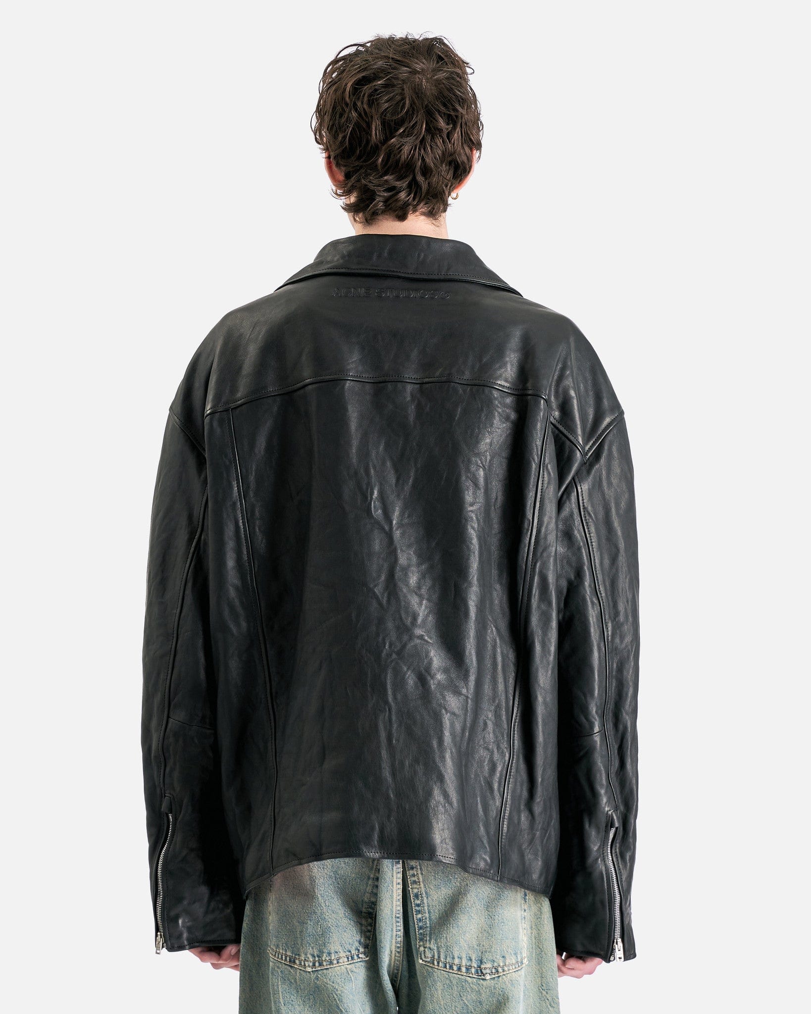 Leather Biker Jacket In Black Acne studios оригінал – Купити в Україні – детальний вид