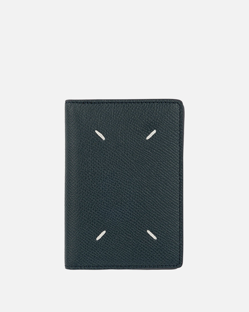 Leather Cardholder In Slate Blue Maison margiela – Гарантія оригінальності – боковий вид