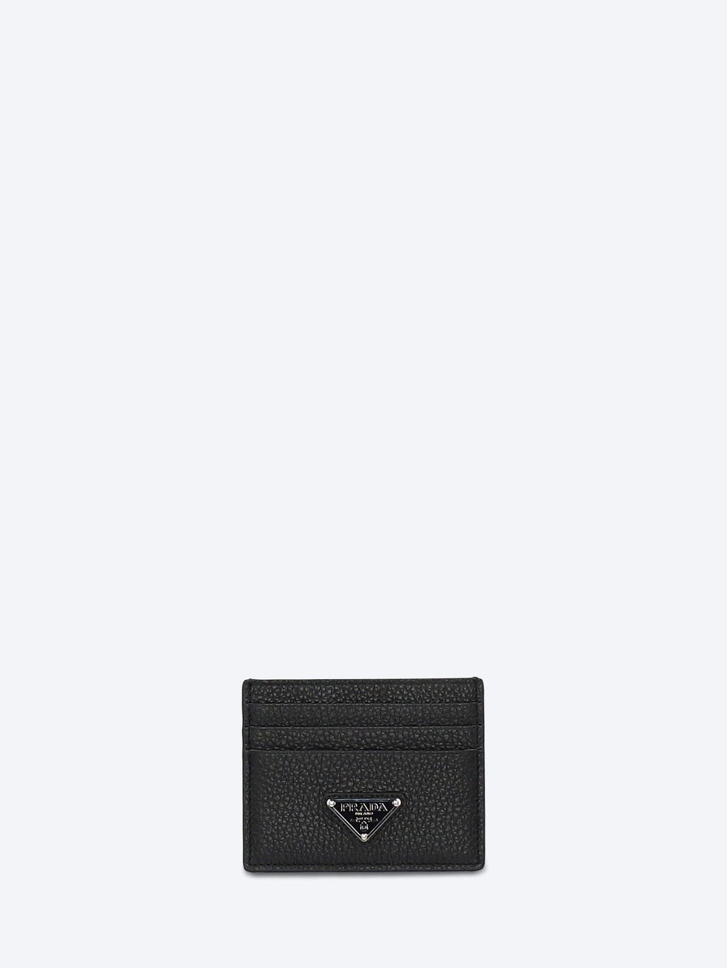 Оригінальна Leather Credit Card Holder Prada – боковий вид