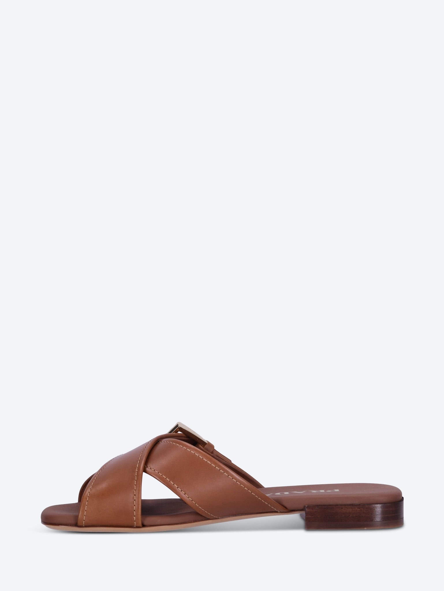 Оригінальна Leather Crisscross Slides Prada – збільшений вид