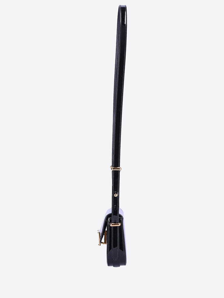 Оригінальна Patent Leather Shoulder Bag With Flap Prada – детальний вид