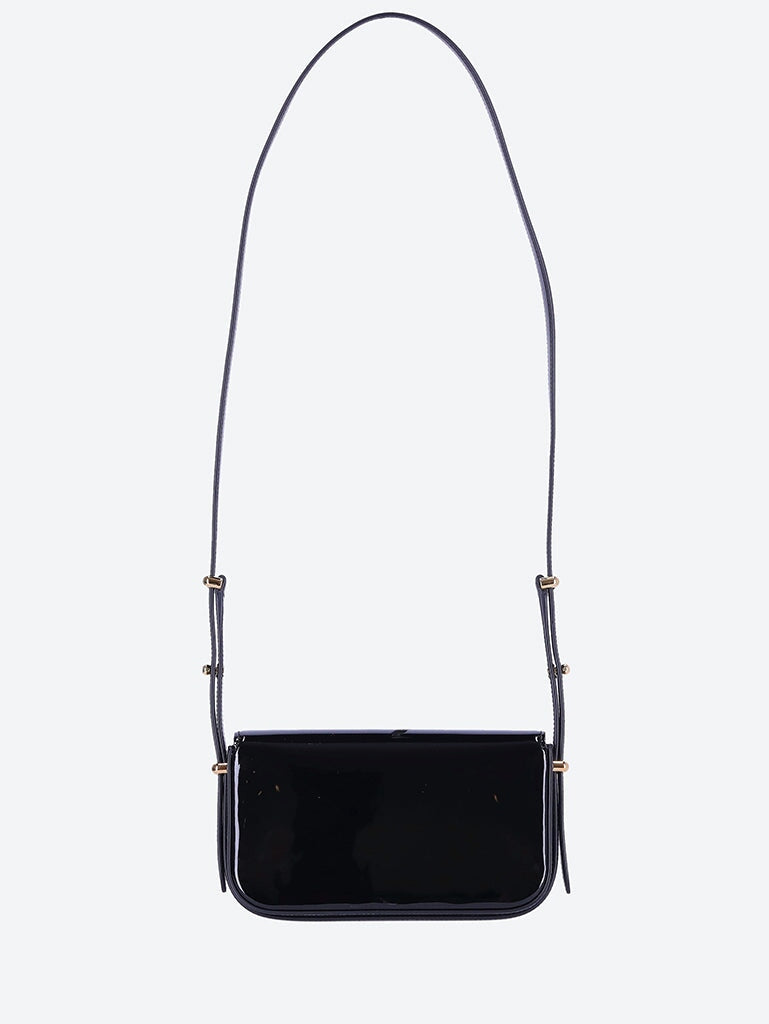 Оригінальна Patent Leather Shoulder Bag With Flap Prada – збільшений вид