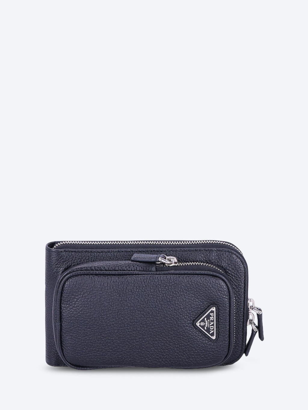 Black Leather Smartphone Case Prada – Гарантія оригінальності – боковий вид