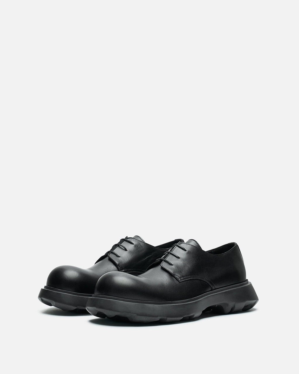 Leather Lace-Up Shoes In Black Acne studios – Гарантія оригінальності – вид ззаду