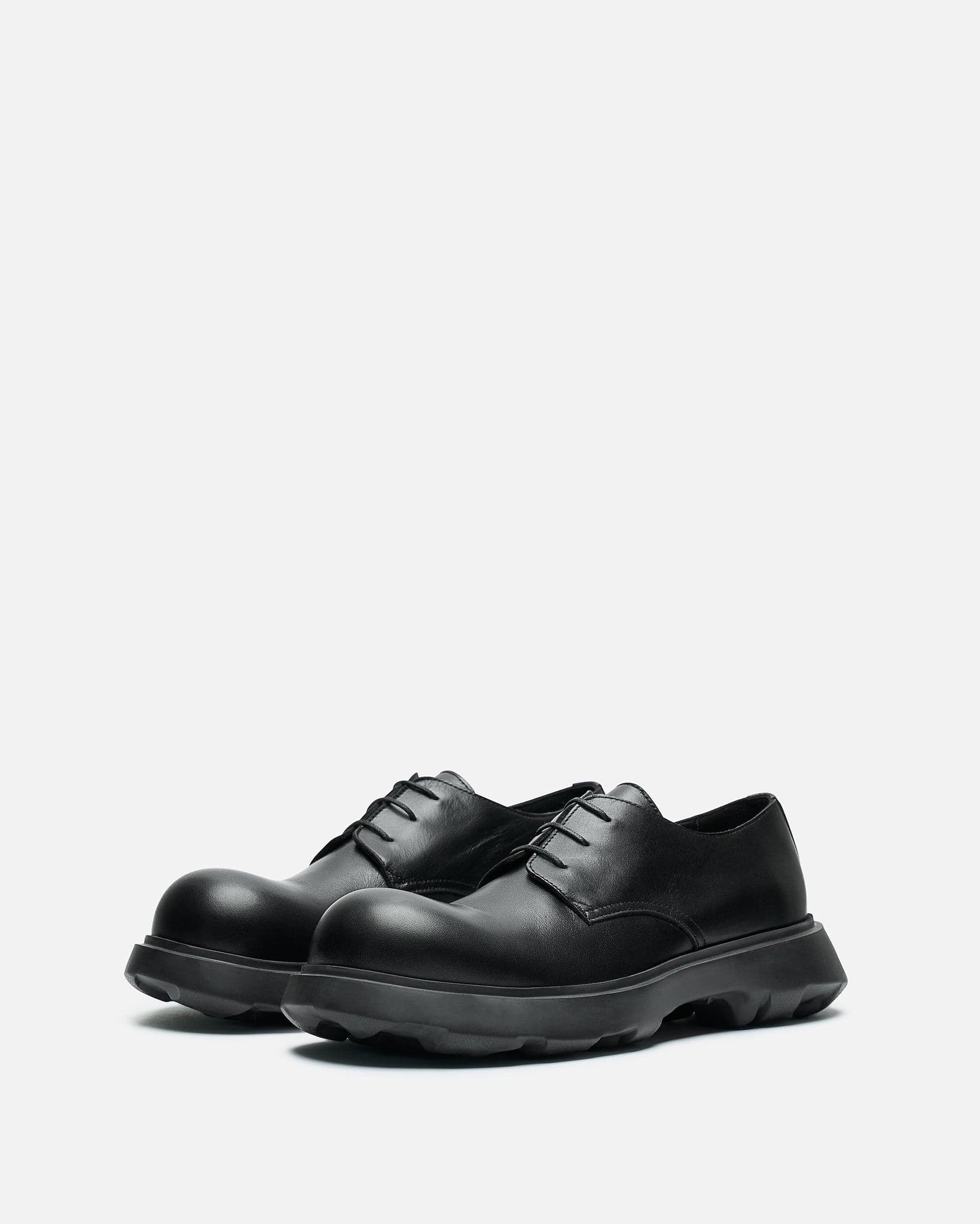 Leather Lace-Up Shoes In Black Acne studios – Гарантія оригінальності – вид ззаду