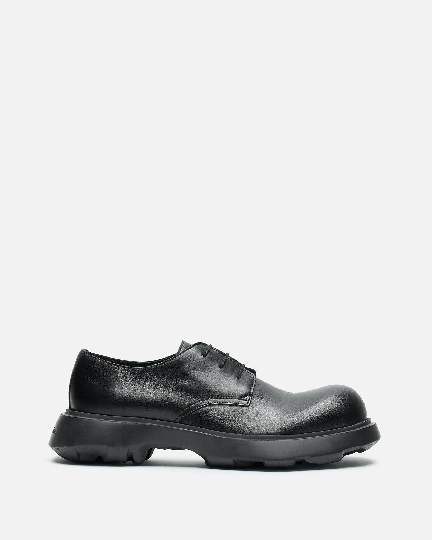 Leather Lace-Up Shoes In Black Acne studios – Гарантія оригінальності – боковий вид