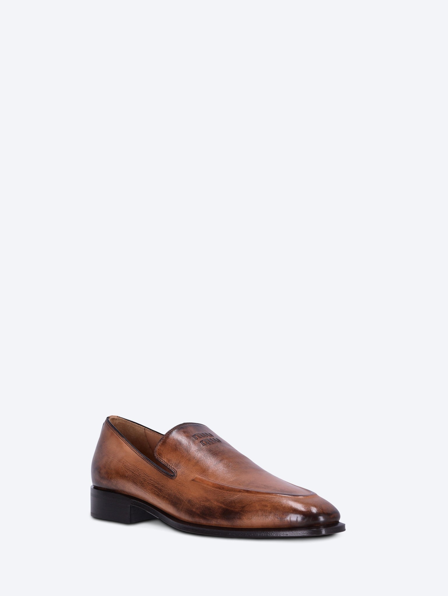 Оригінальна Leather Loafers Miu miu – вид ззаду