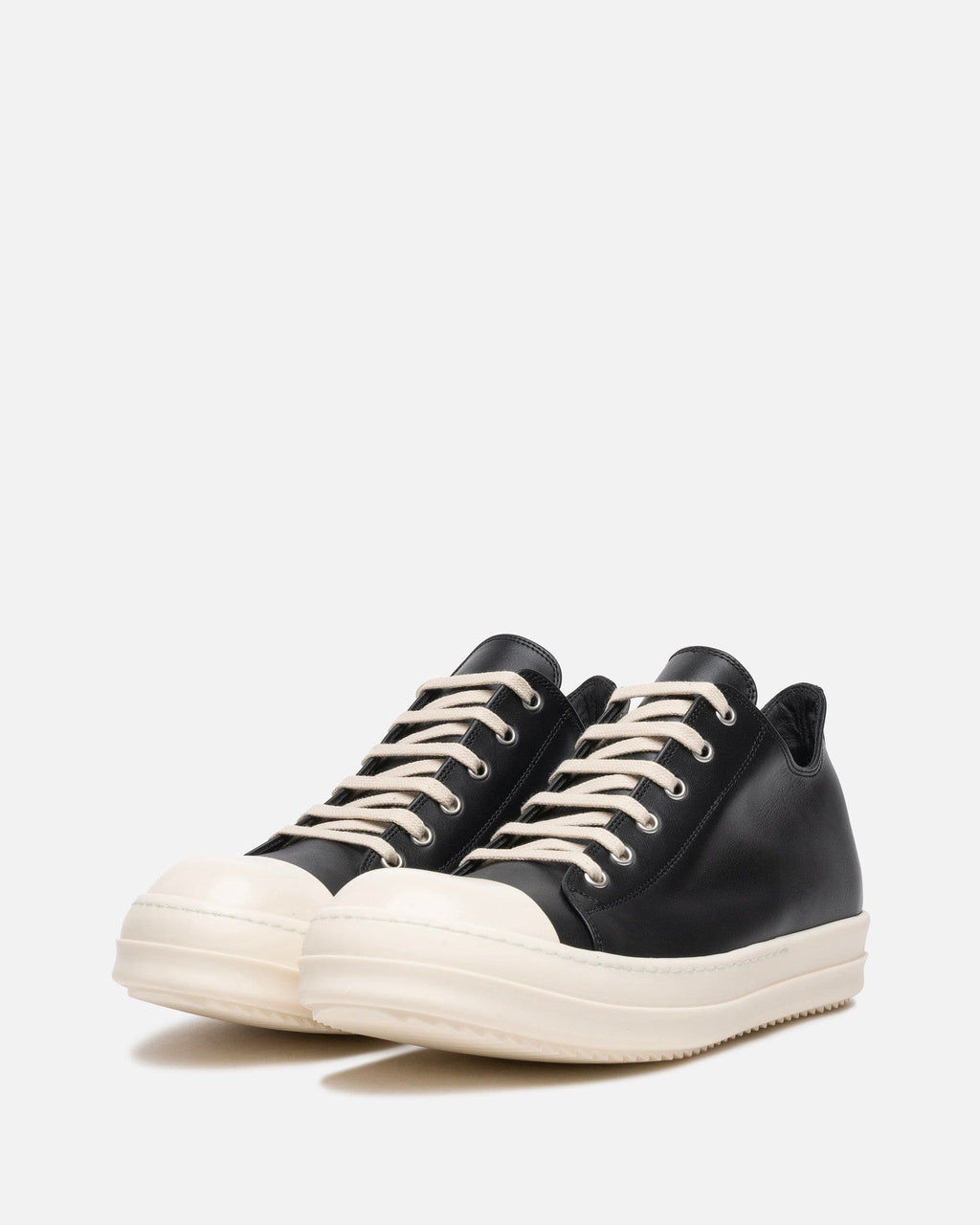 Leather Low Ramones In Black Rick owens оригінал – Купити в Україні – вид ззаду