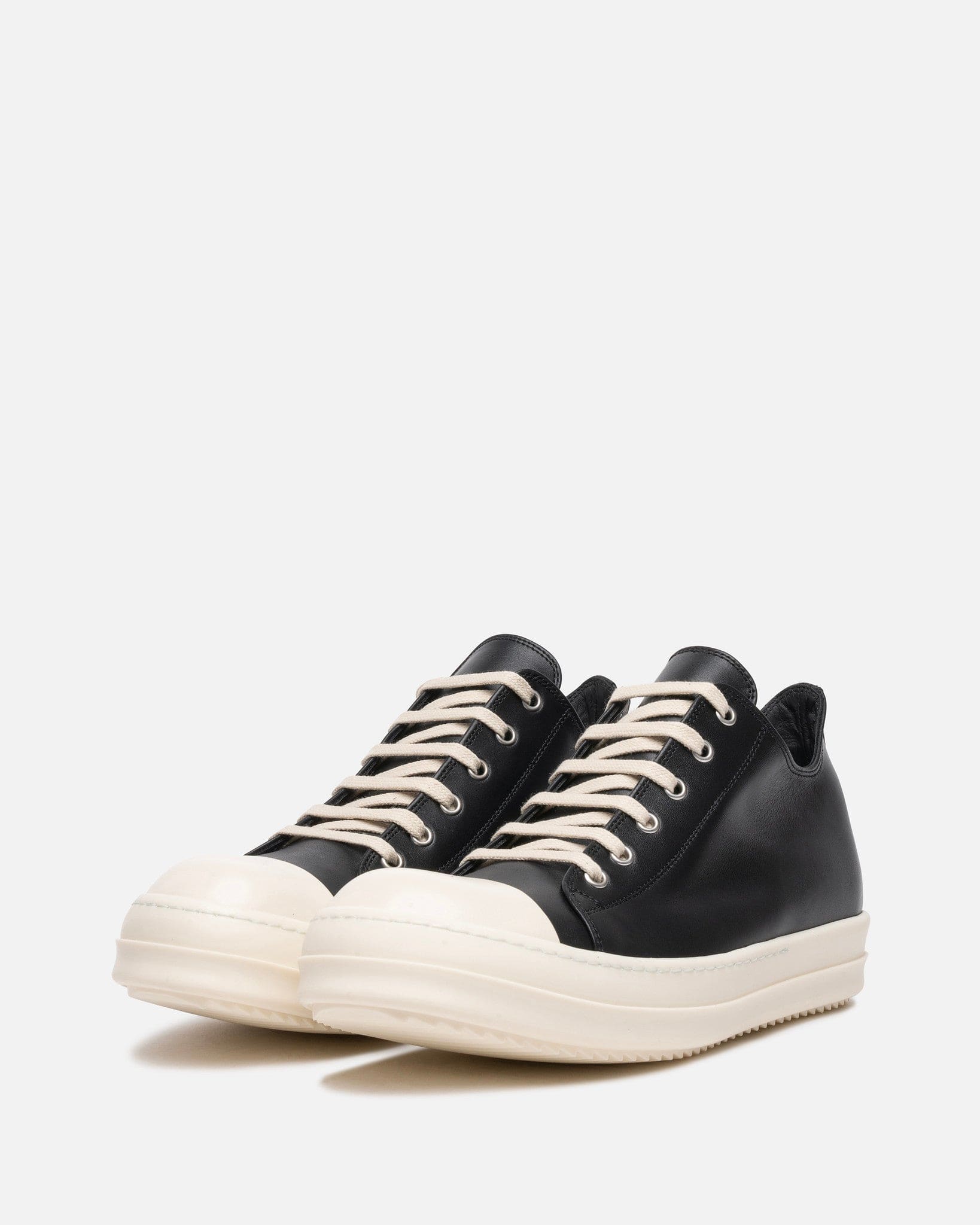 Leather Low Ramones In Black Rick owens оригінал – Купити в Україні – вид ззаду
